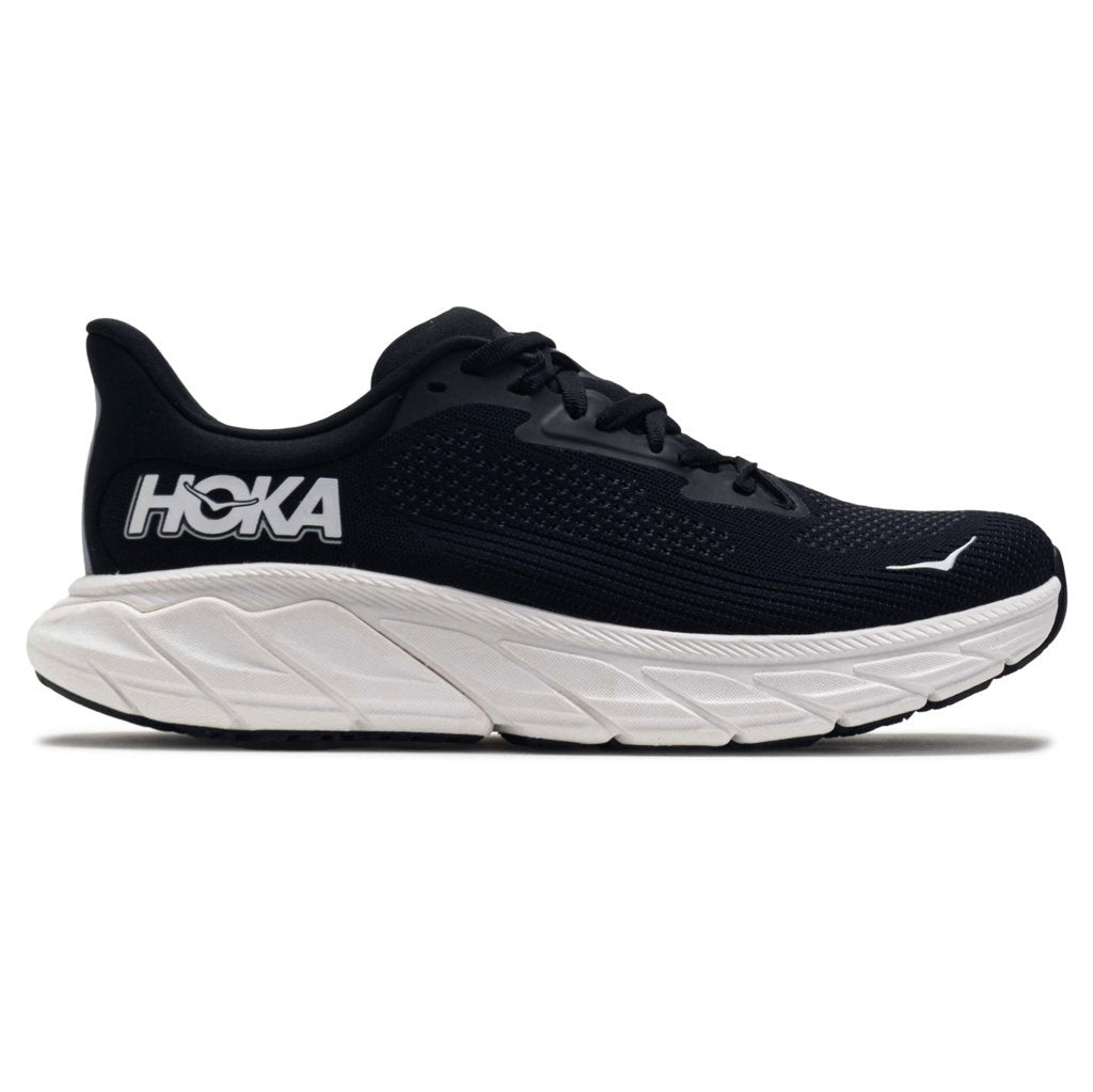 Hoka One One Arahi 7 Textile Womens Trainers#color_black white