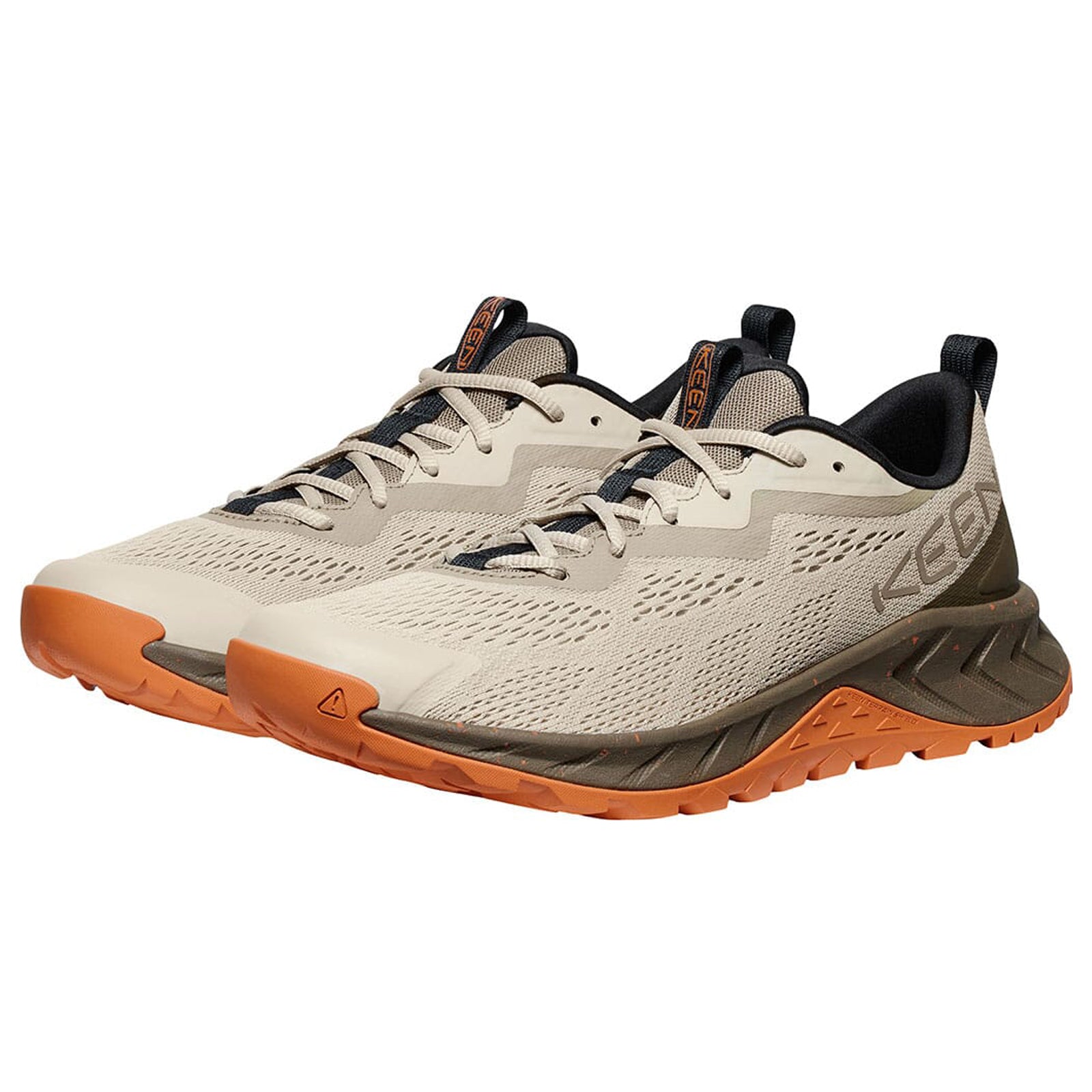 Keen Versacore Speed Textile Synthetic Mens Trainers#color_plaza taupe gold flame
