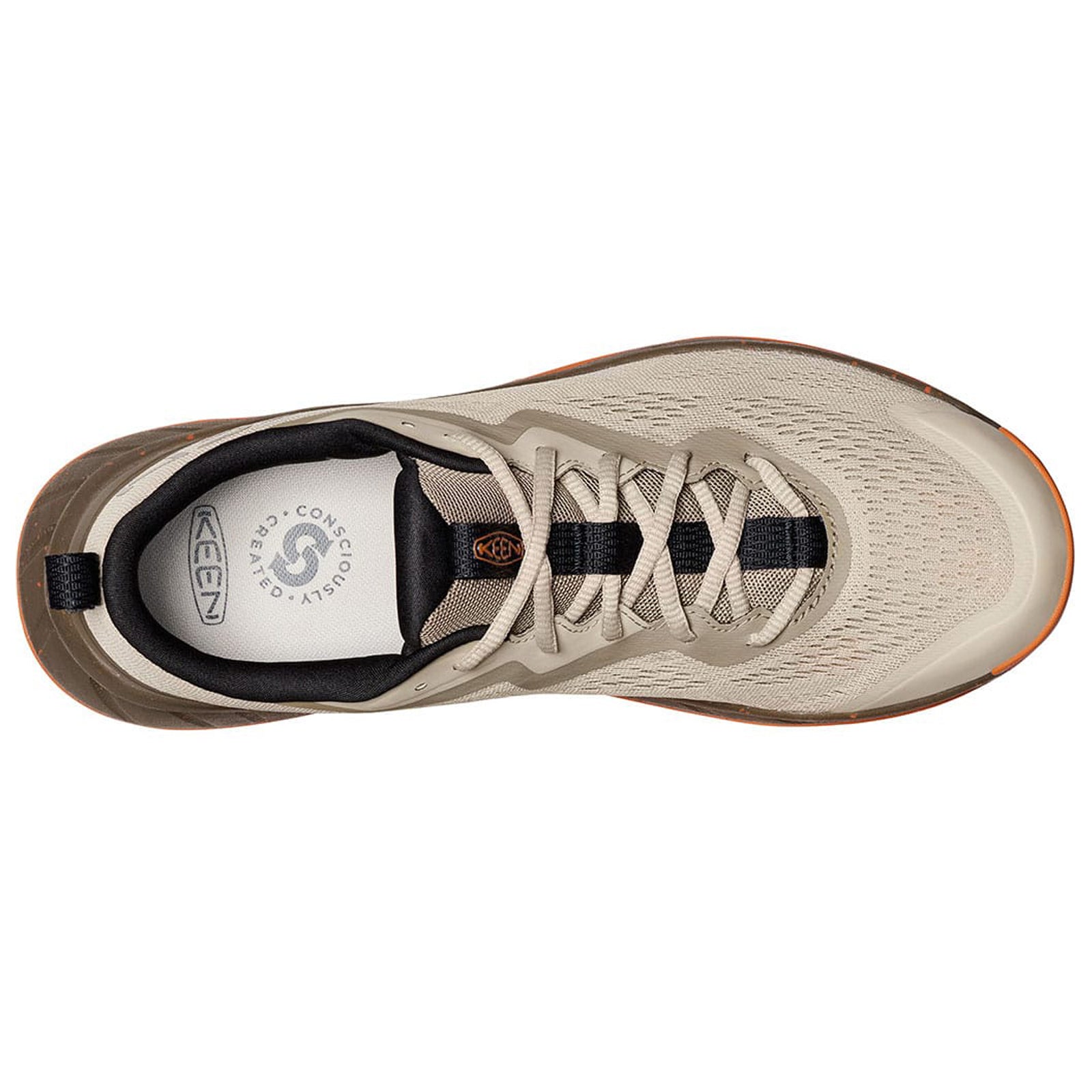 Keen Versacore Speed Textile Synthetic Mens Trainers#color_plaza taupe gold flame