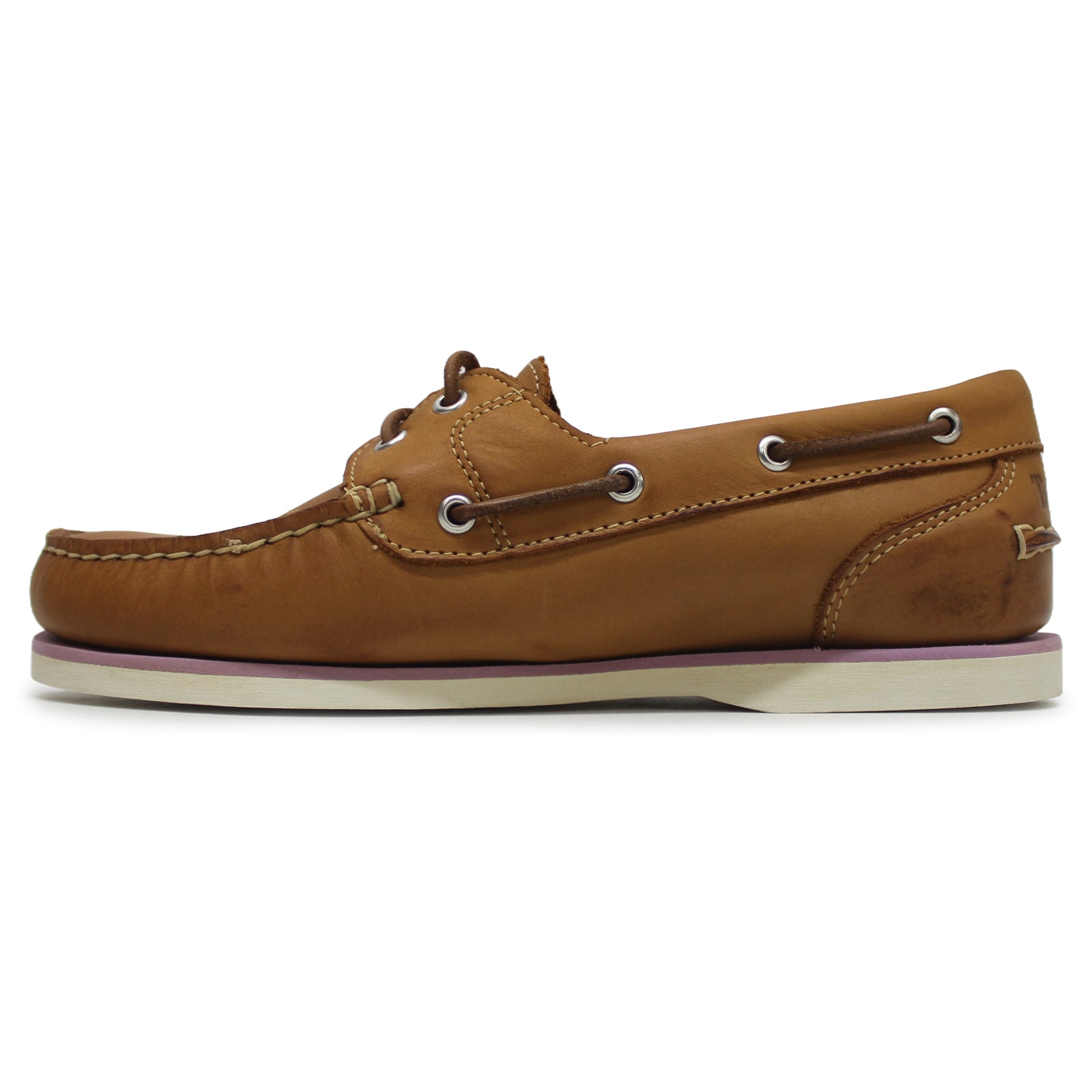 Timberland Classic Boat Full Grain Leather Womens Shoes#color_light brown