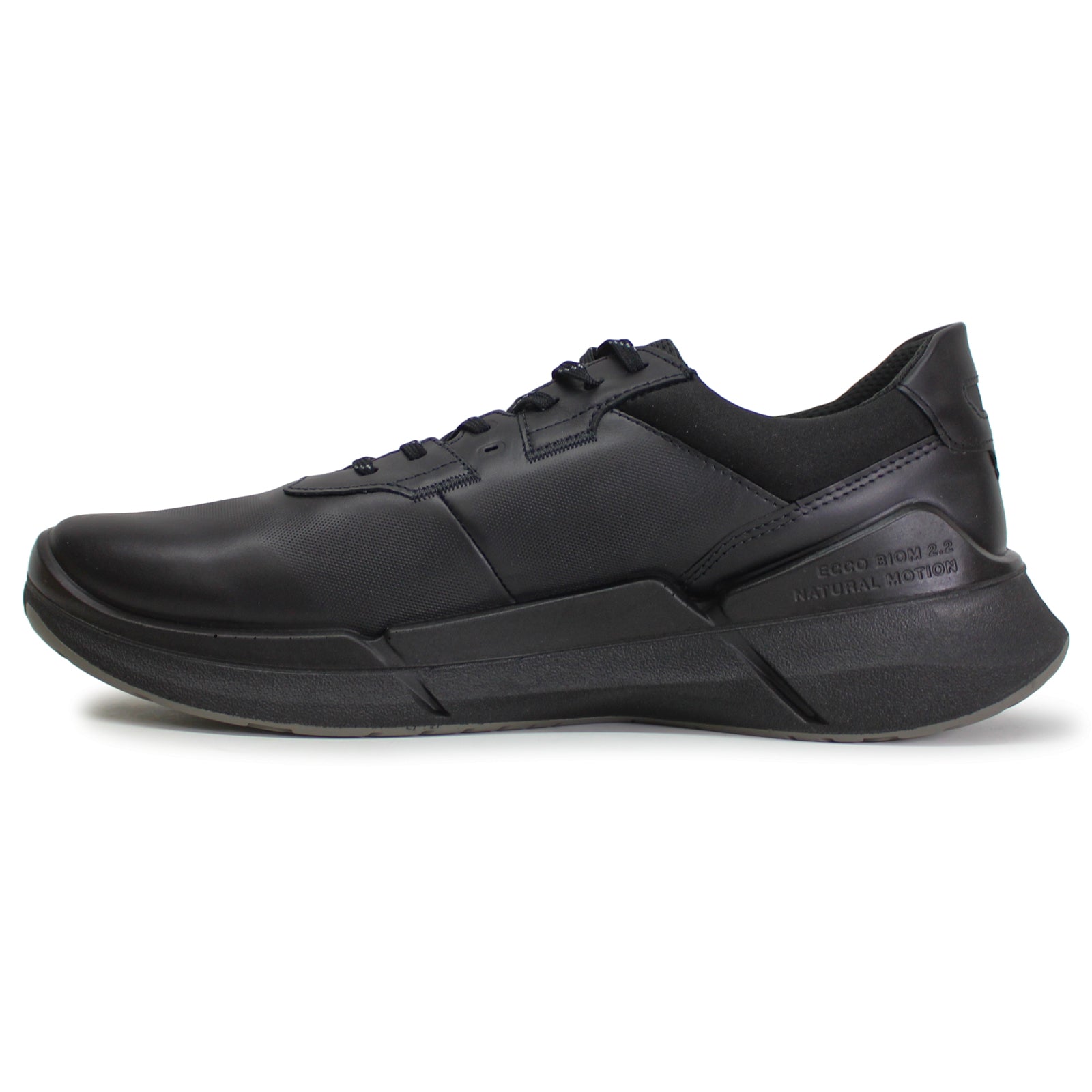 Ecco Biom 2.2 830764 830764-01001 Full Grain Leather Mens Trainers - Black - 41#color_black