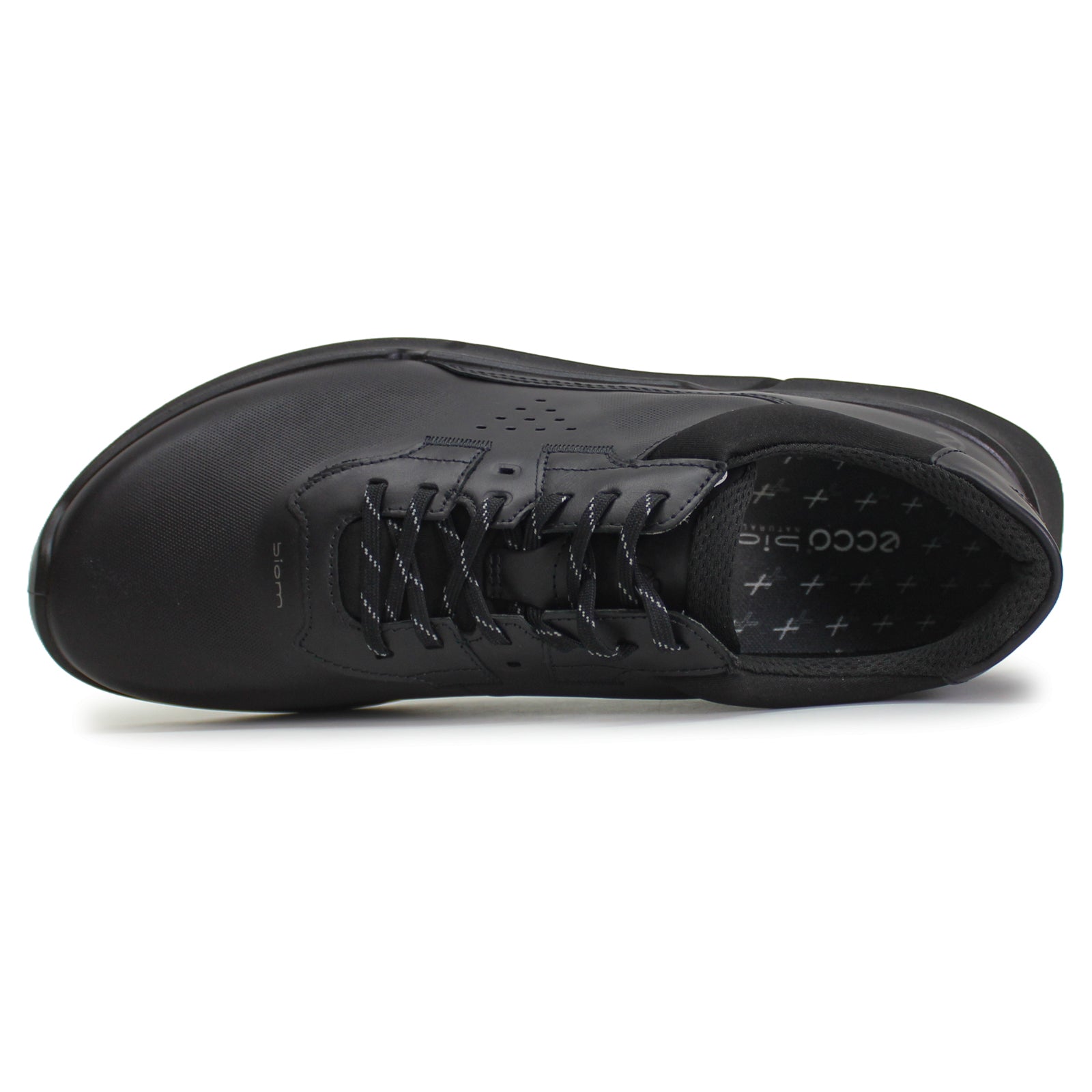 Ecco Biom 2.2 830764 830764-01001 Full Grain Leather Mens Trainers - Black - 41#color_black