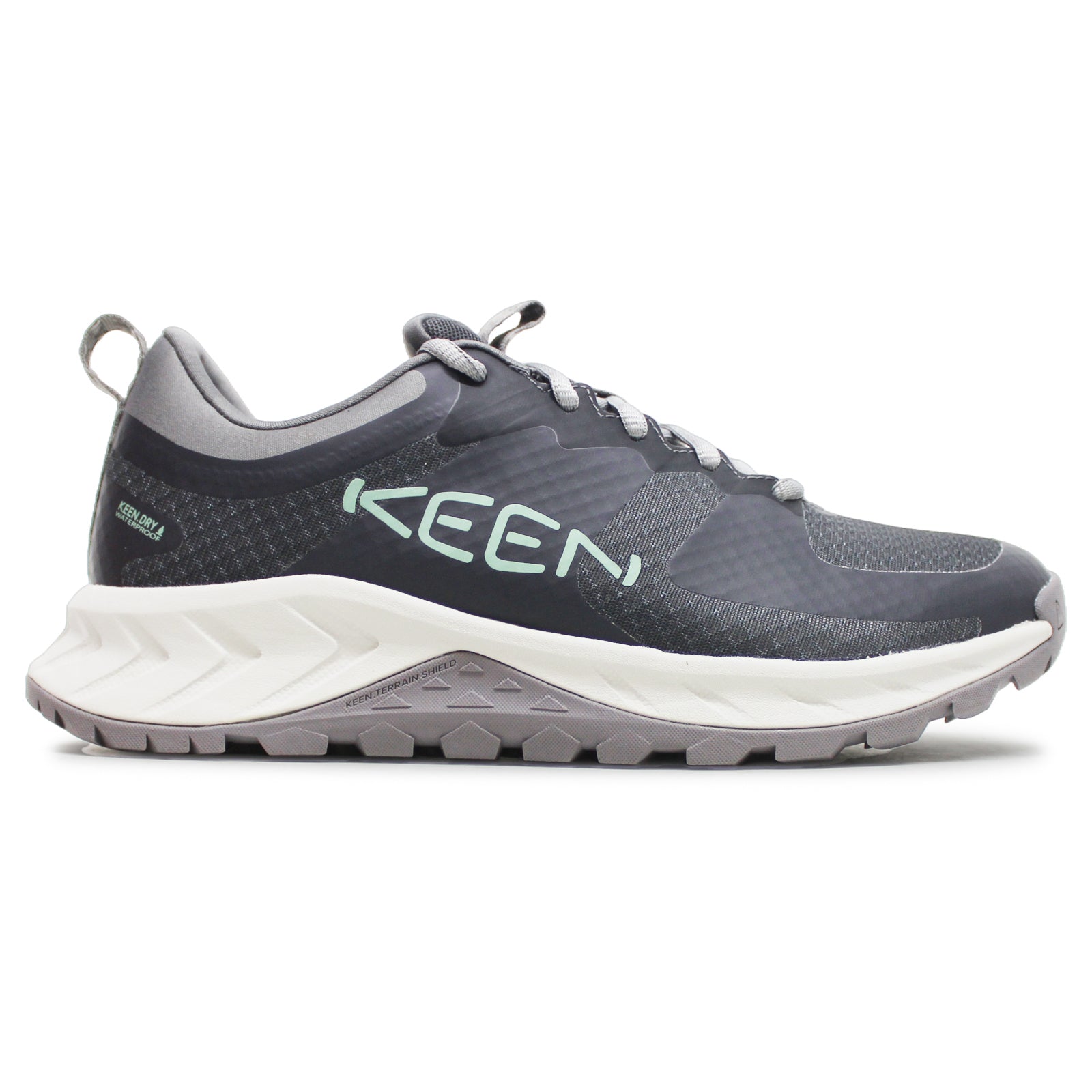 Keen Versacore WP Textile Synthetic Womens Trainers#color_magnet granite green