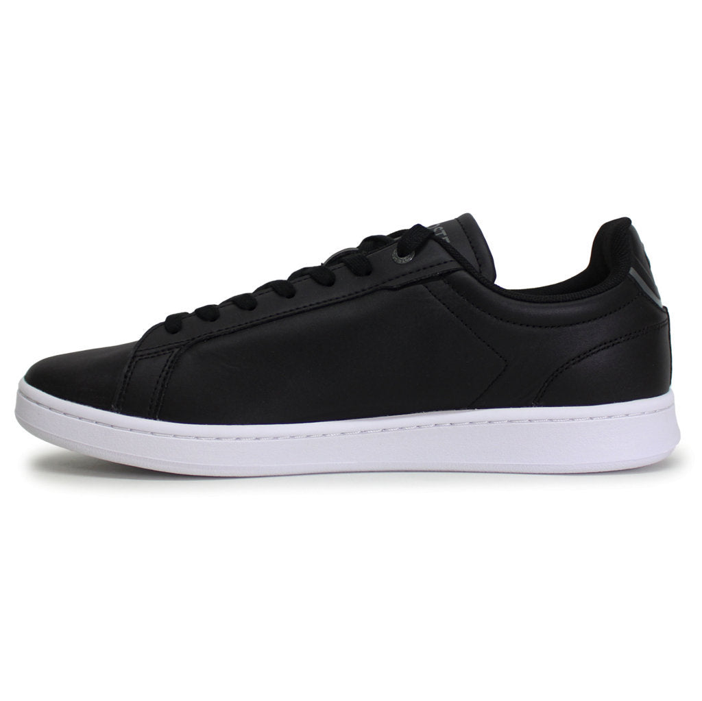 Lacoste Carnaby Pro BL Leather Synthetic Mens Sneakers#color_black white