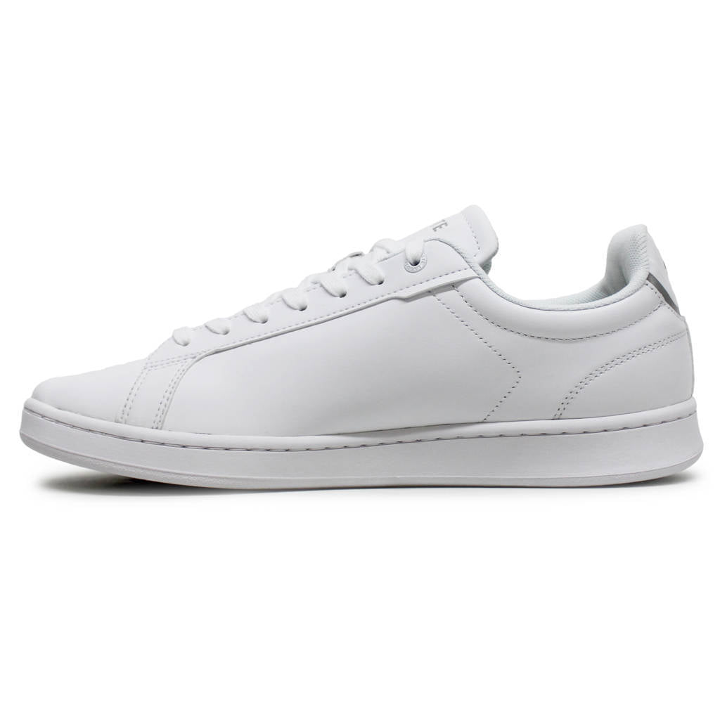 Lacoste Carnaby Pro BL Leather Synthetic Mens Sneakers#color_white white