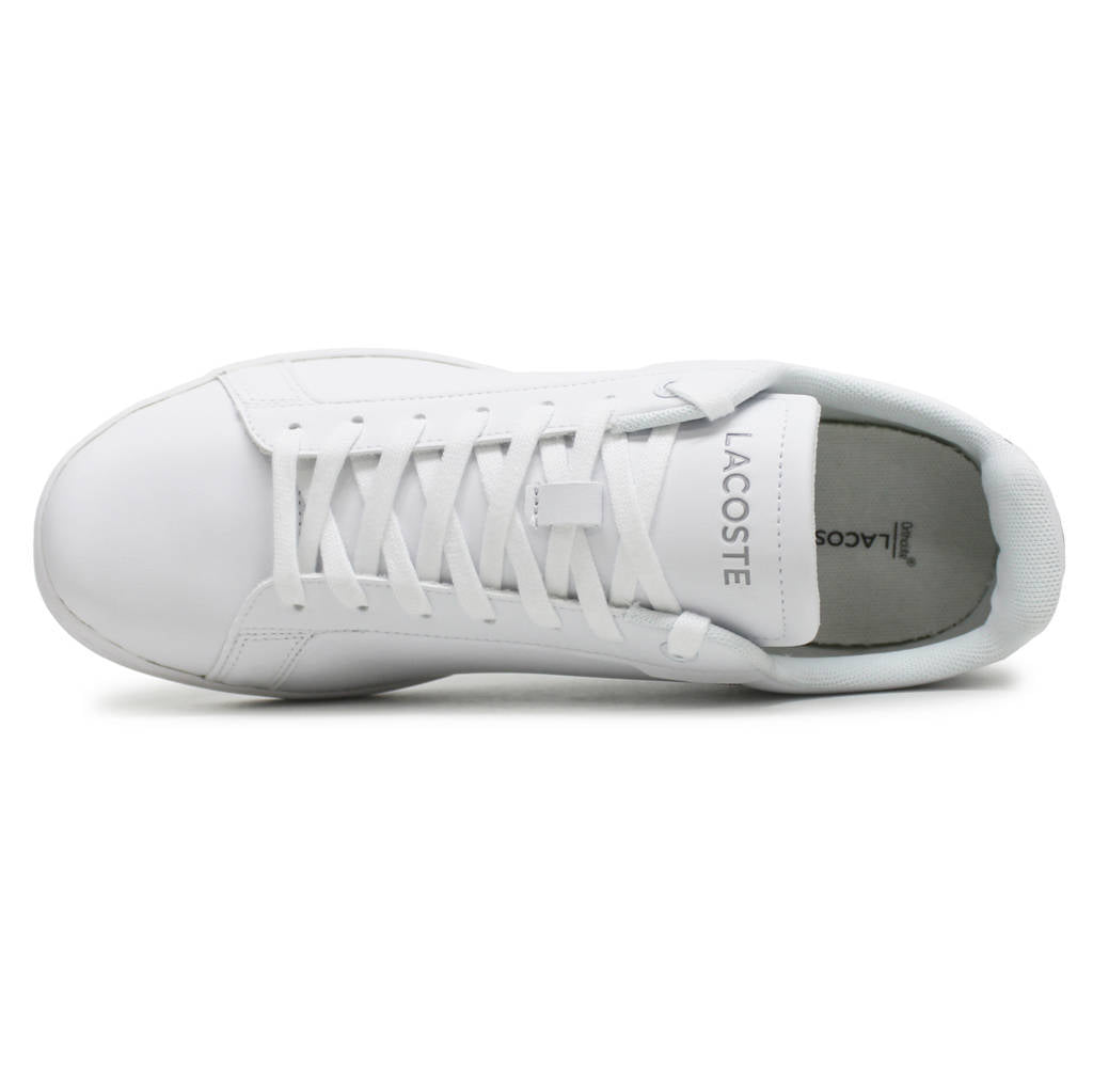 Lacoste Carnaby Pro BL Leather Synthetic Mens Trainers#color_white white