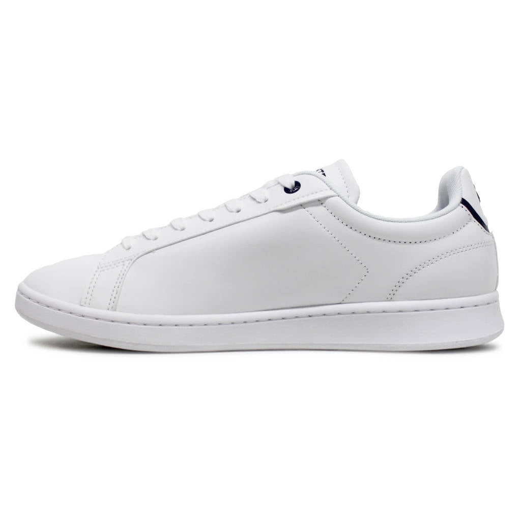 Lacoste Carnaby Pro BL Leather Synthetic Mens Sneakers#color_white navy