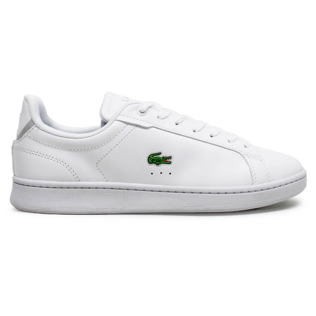 Lacoste Carnaby Pro BL Leather Synthetic Womens Trainers#color_white white