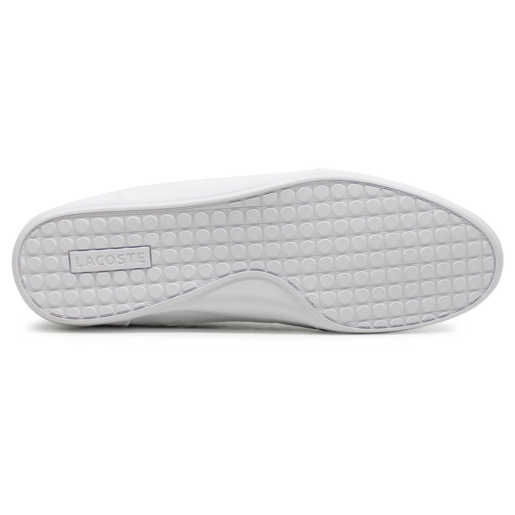 Lacoste Chaymon Leather Synthetic Mens Trainers#color_white black