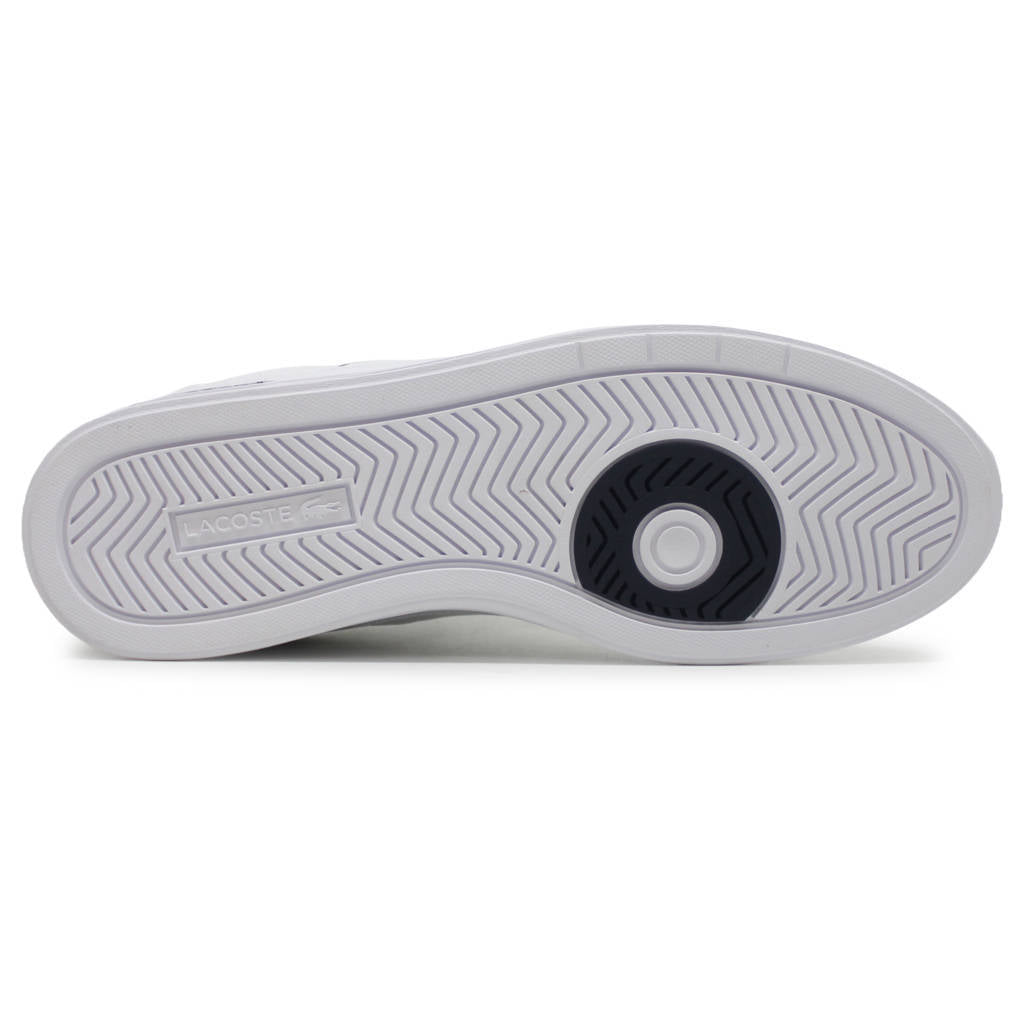 Lacoste Europa Pro Leather Synthetic Mens Trainers#color_white navy