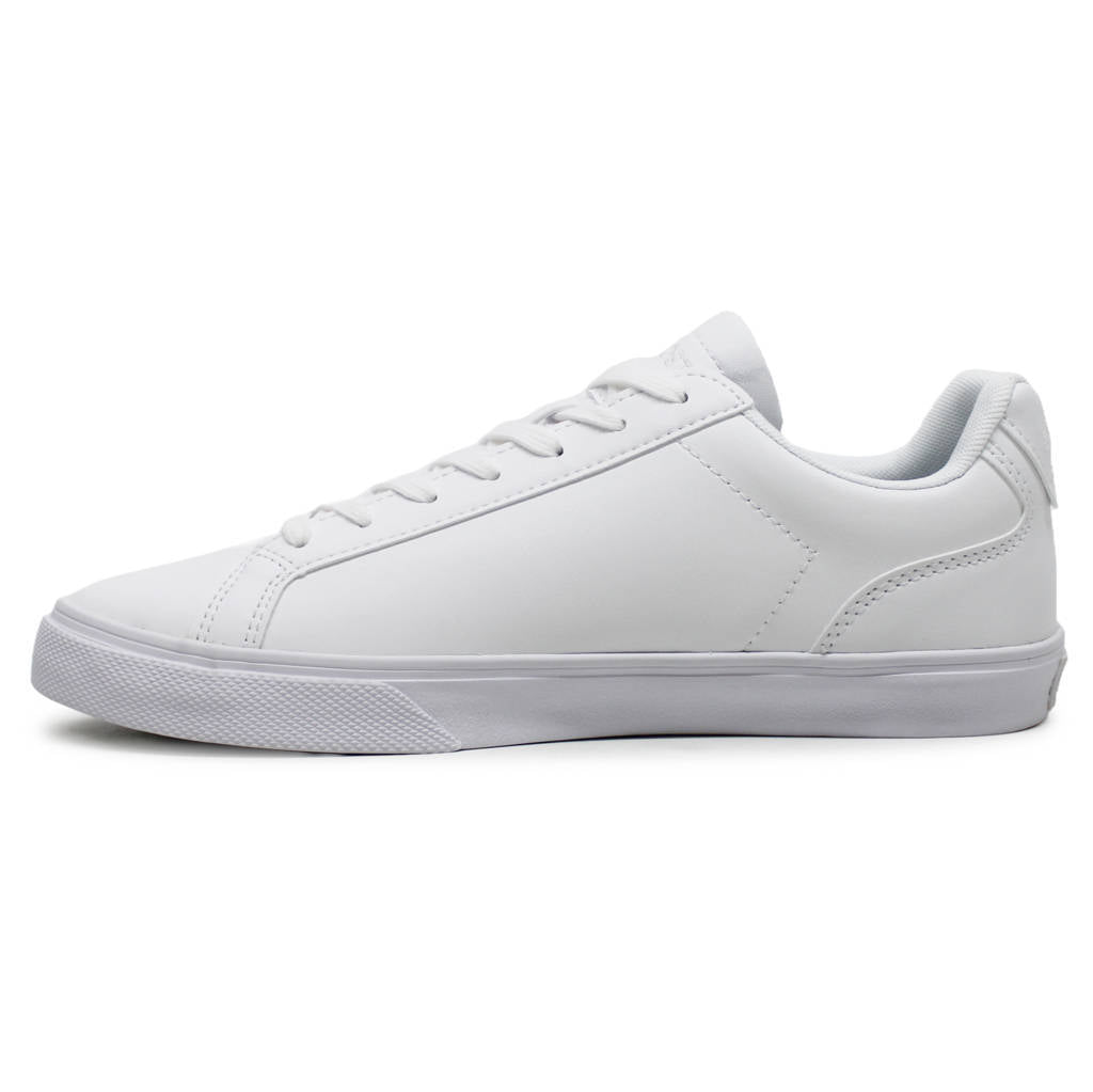 Lacoste Lerond Pro BL Leather Synthetic Womens Trainers#color_white white