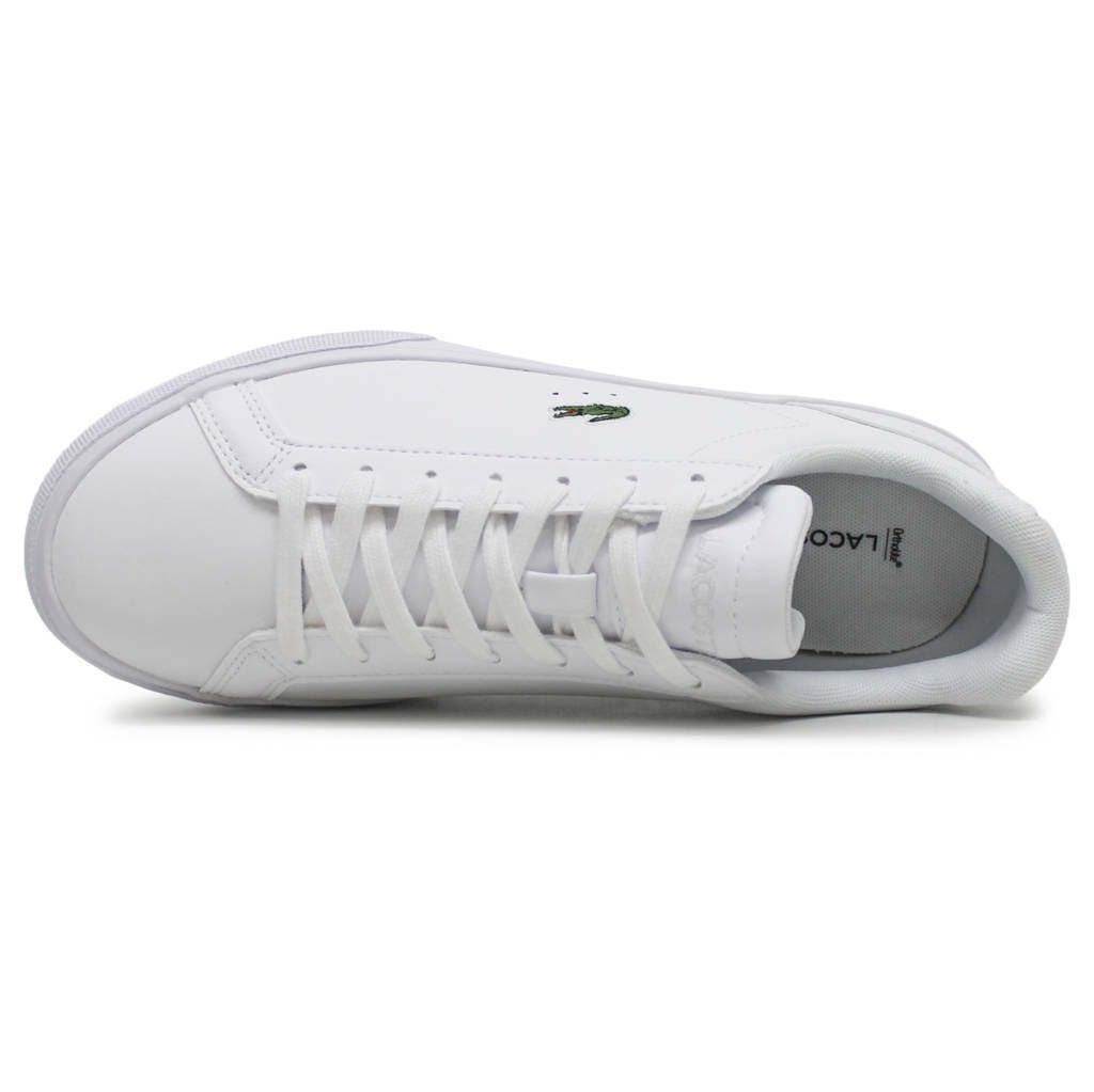 Lacoste Lerond Pro BL Leather Synthetic Womens Sneakers#color_white white