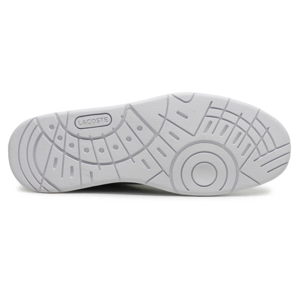 Lacoste T Clip Leather Synthetic Mens Trainers#color_white white