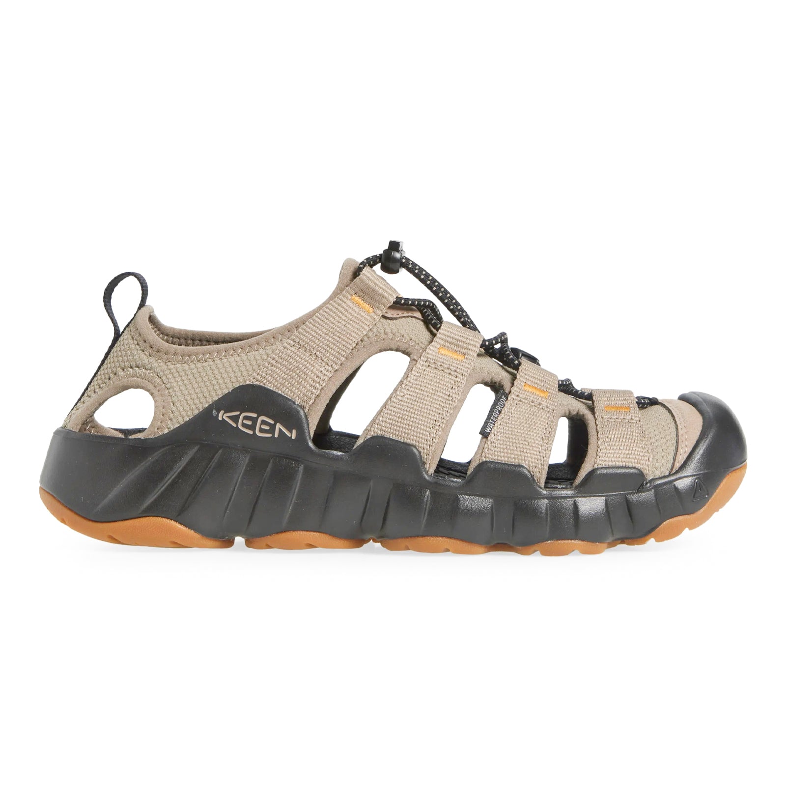Keen Hyperport H2 Synthetic Textile Mens Sandals#color_brindle black