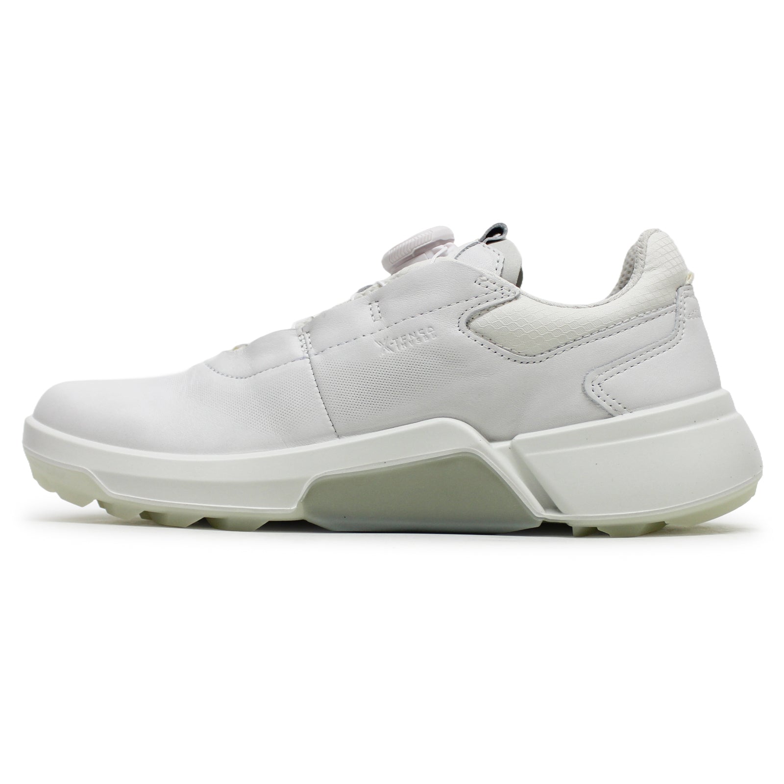 Ecco Golf Biom H4 108613 Leather Womens Trainers#color_white concrete