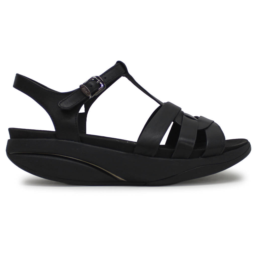 MBT Kiyo Soft Leather Womens Sandals#color_black black