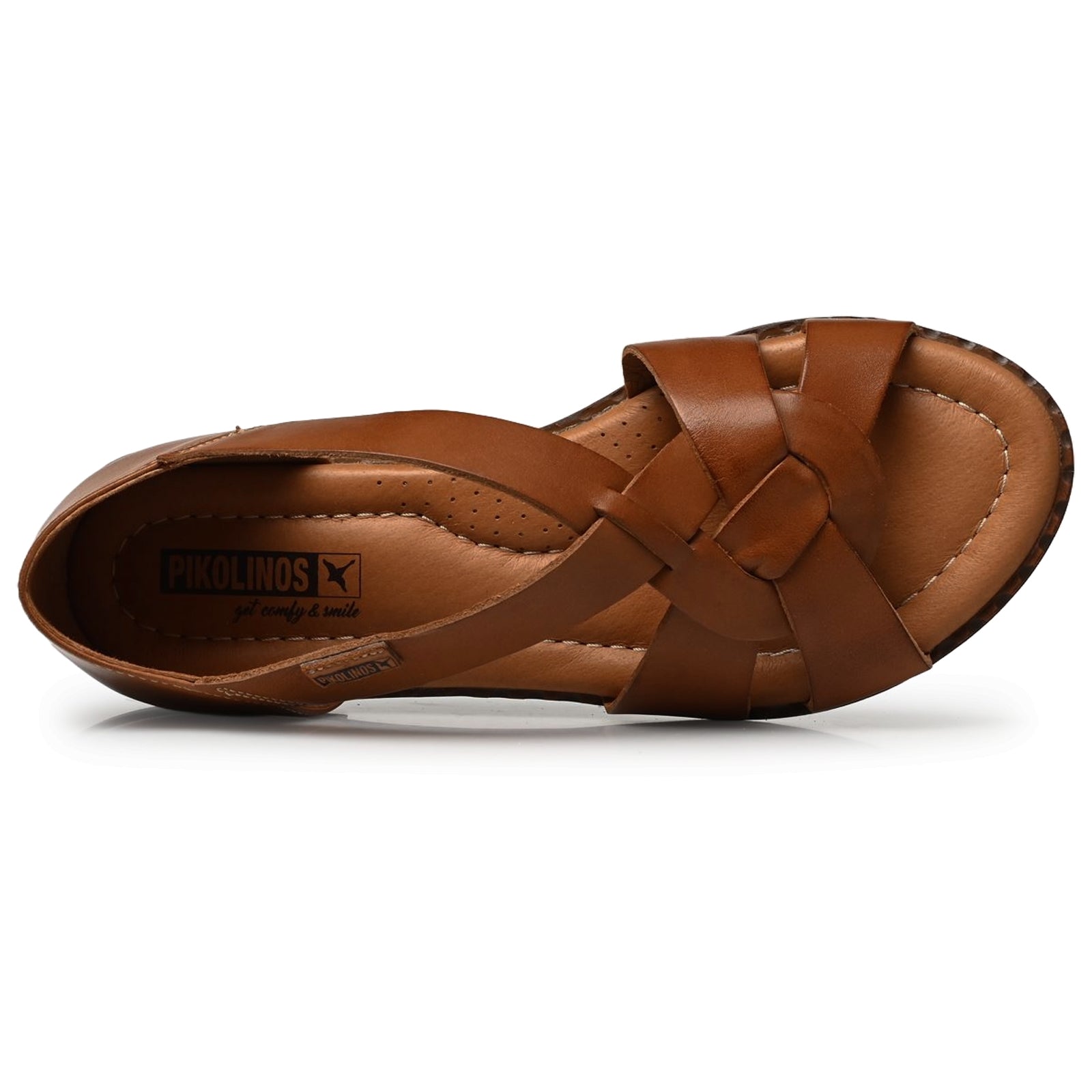Pikolinos Algar W0X-0812 Leather Womens Sandals#color_brandy
