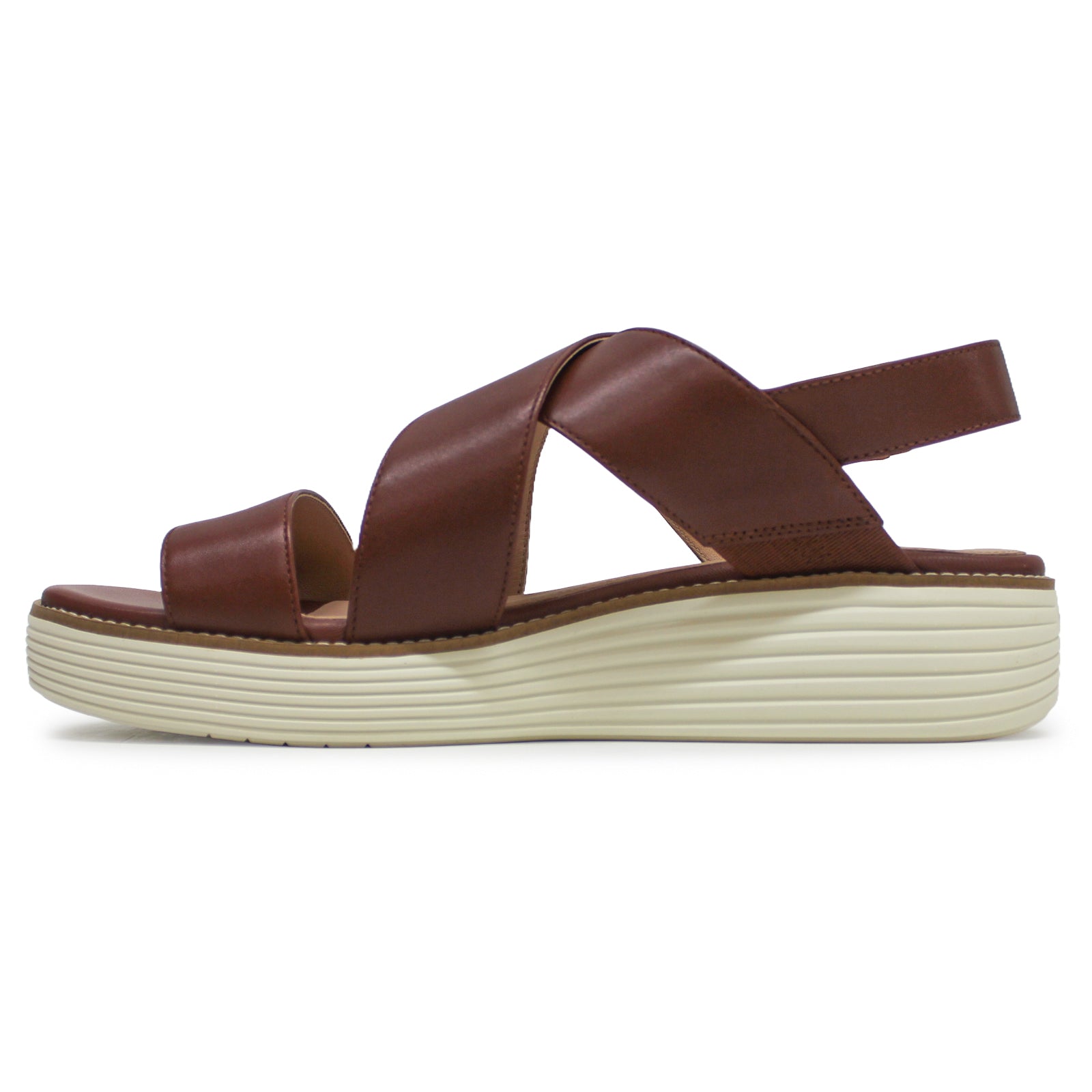 Cole Haan OriginalGrand Platform Leather Womens Sandals#color_dark cuoio ivory