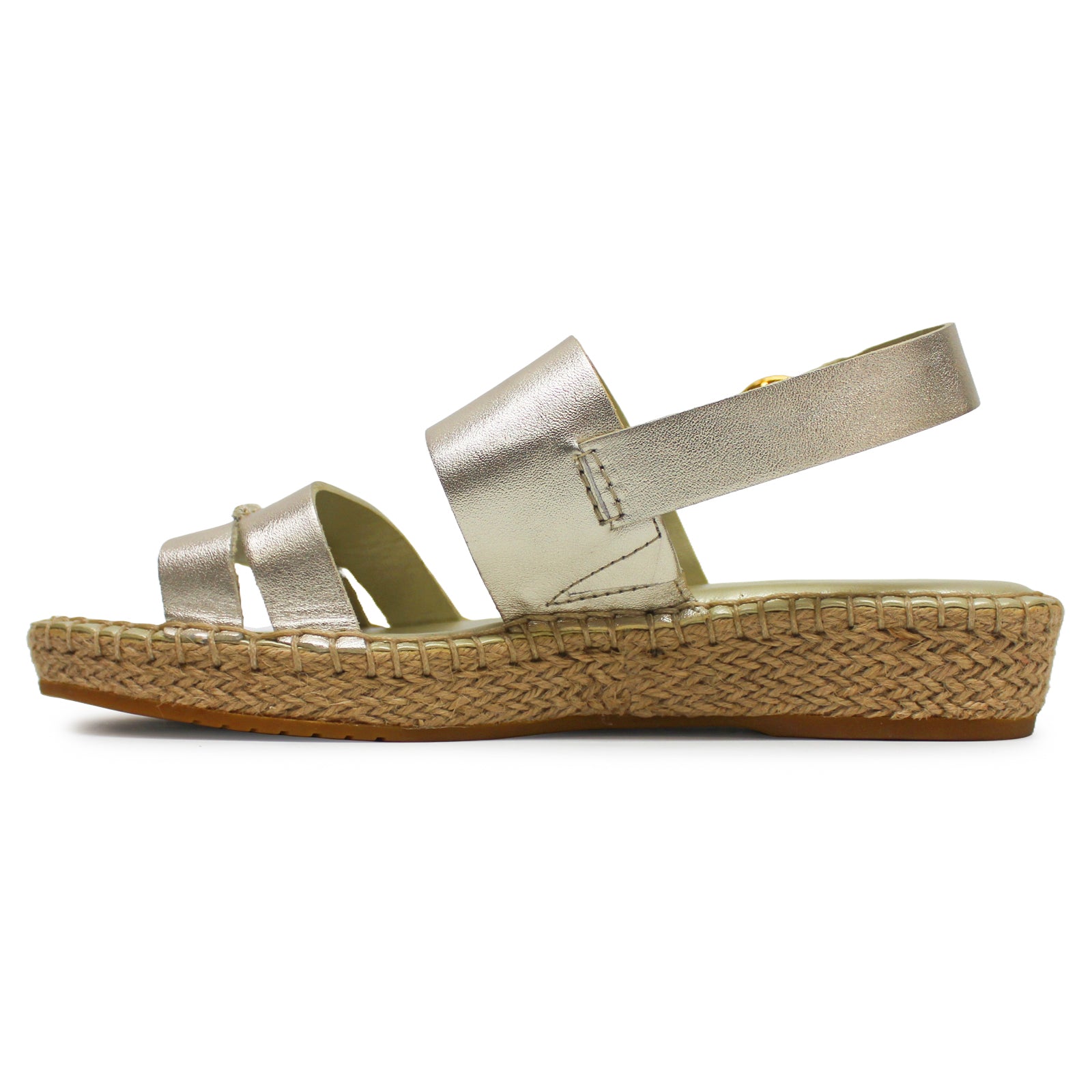 Cole Haan Cloudfeel Tilden W30291 Leather Womens Sandals - Soft Gold - 36#color_soft gold