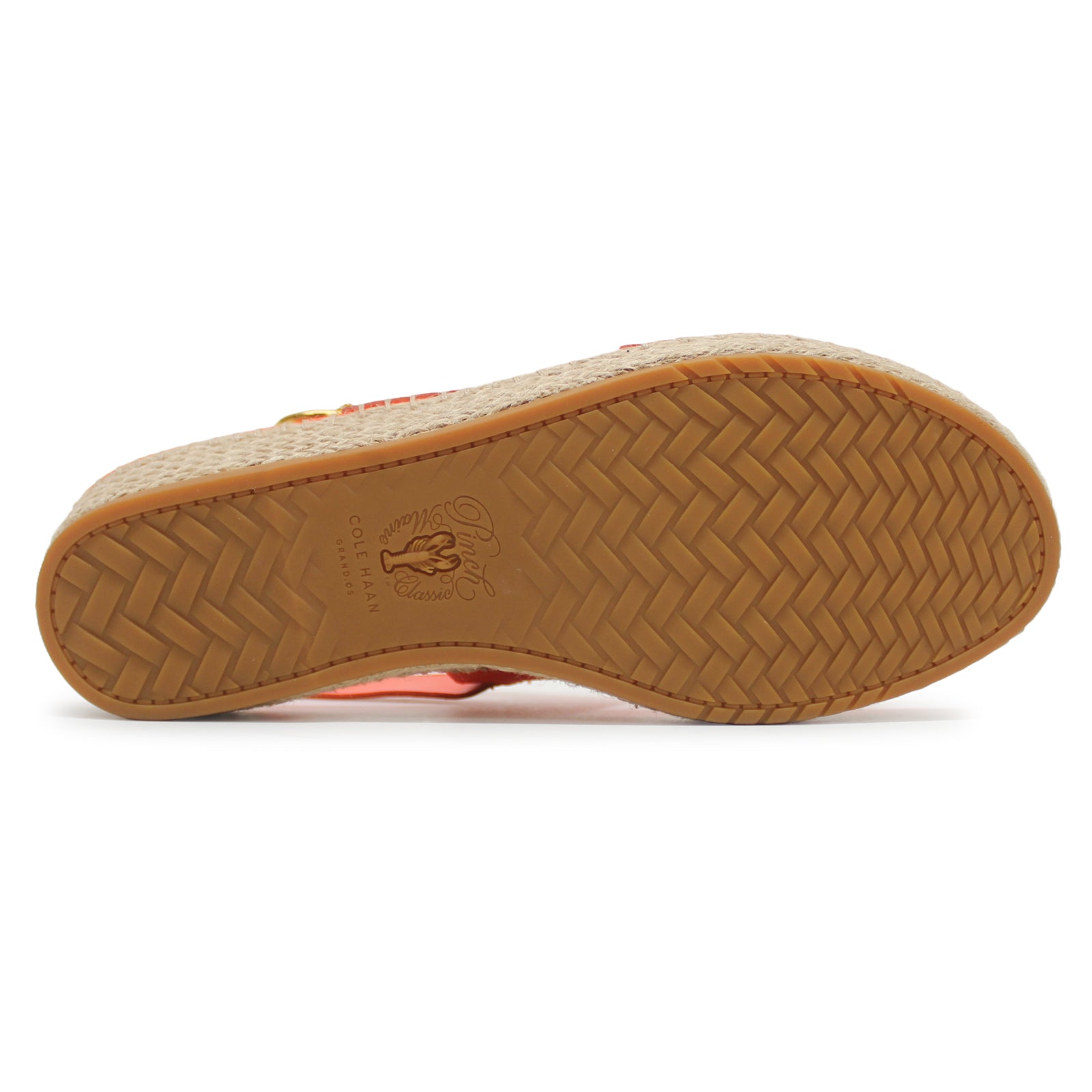 Cole Haan Cloudfeel Tilden Leather Womens Sandals#color_nasturtium