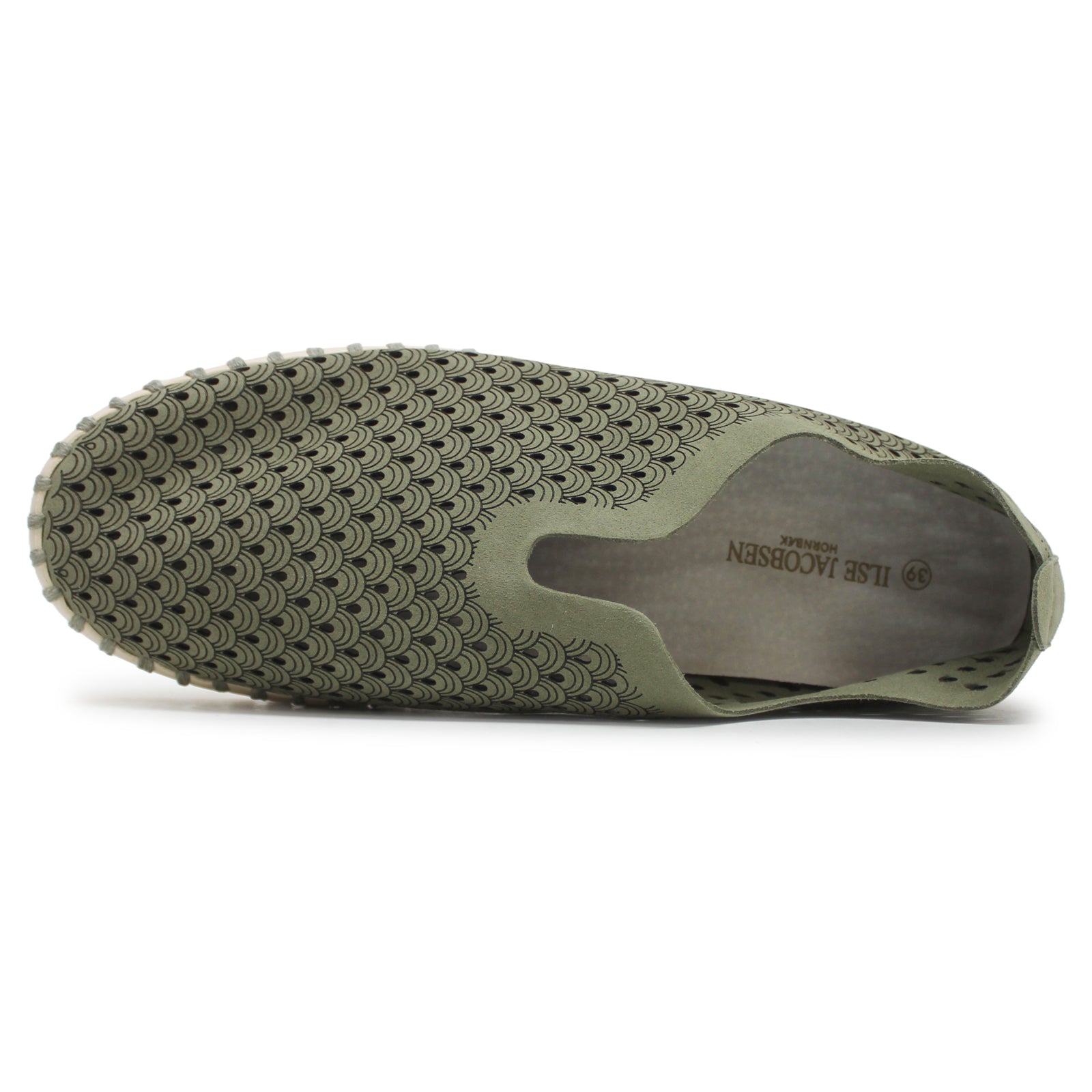 Ilse Jacobsen Tulip 3373 TULIP3373-410 Textile Womens Shoes - Army - 39#color_army