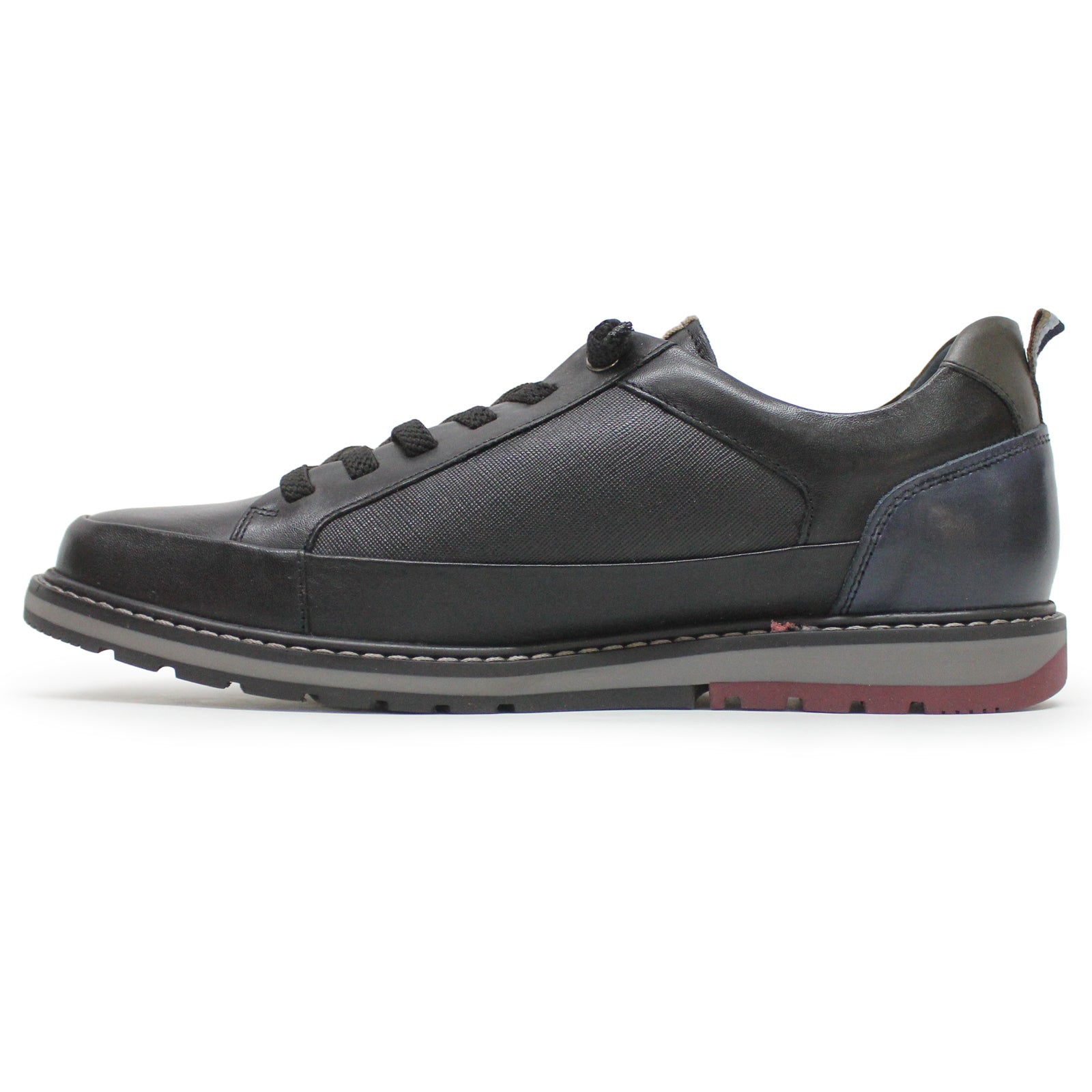 Pikolinos Berna M8J-6303 M8J-6303C1 Leather Mens Shoes - Black - 45#color_black