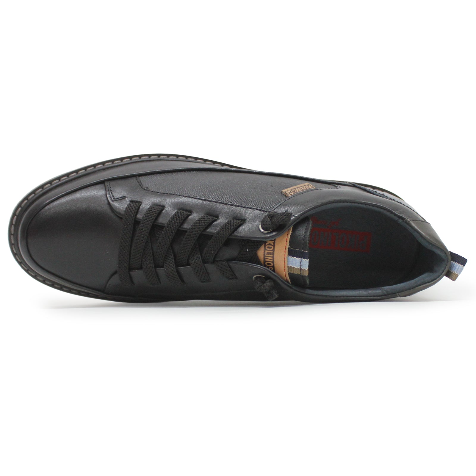 Pikolinos Berna M8J-6303 M8J-6303C1 Leather Mens Shoes - Black - 45#color_black