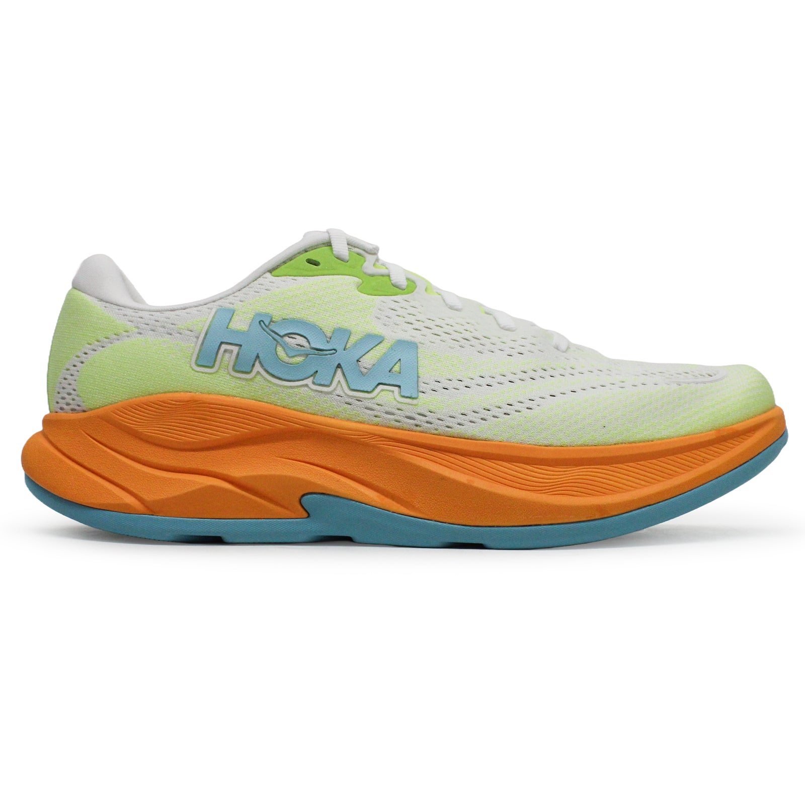 Hoka Rincon 4 1155130-FTLT Synthetic Textile Mens Trainers - Frost Lettuce - 8#color_frost lettuce