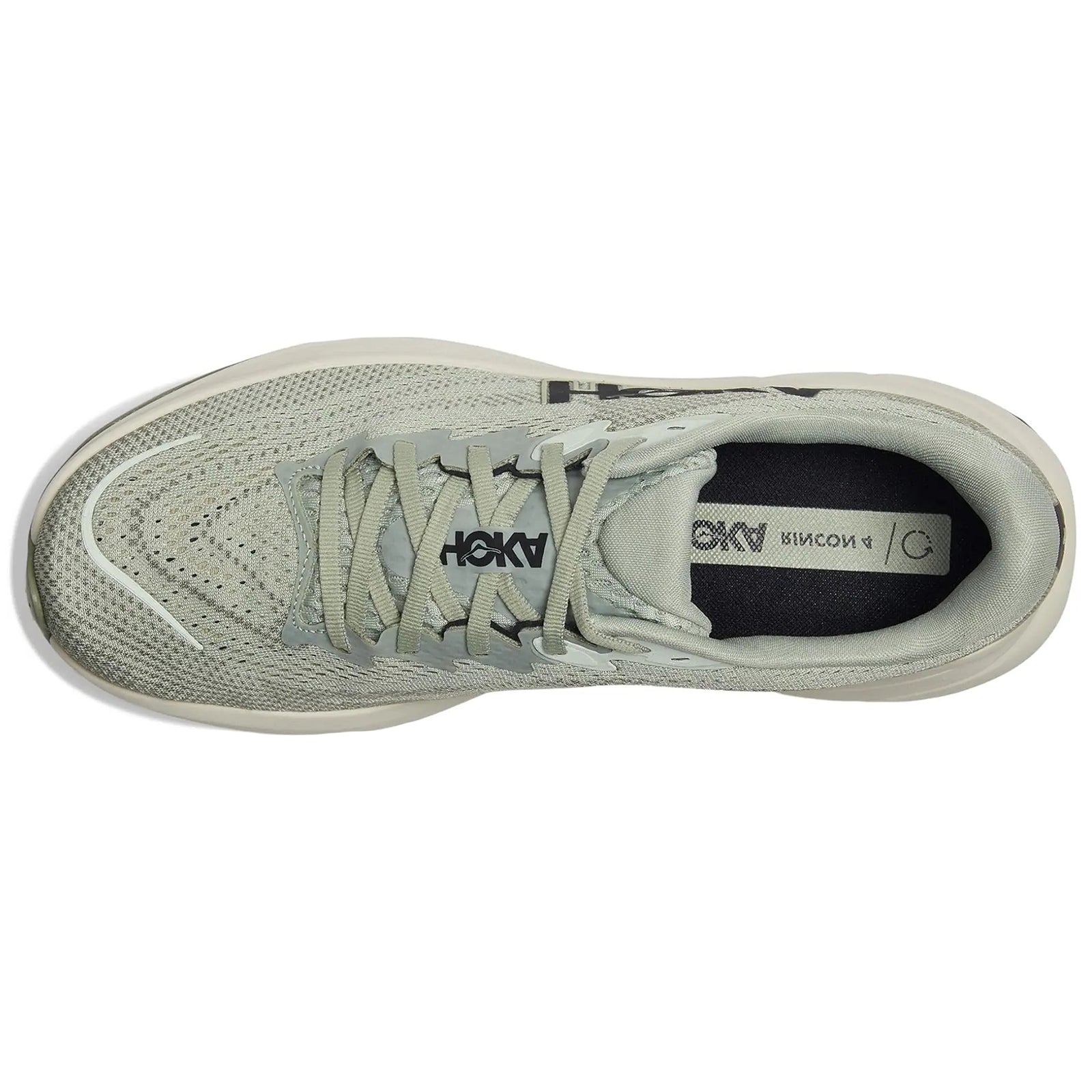 Hoka Rincon 4 Synthetic Textile Mens Trainers#color_forest lichen eucalyptus