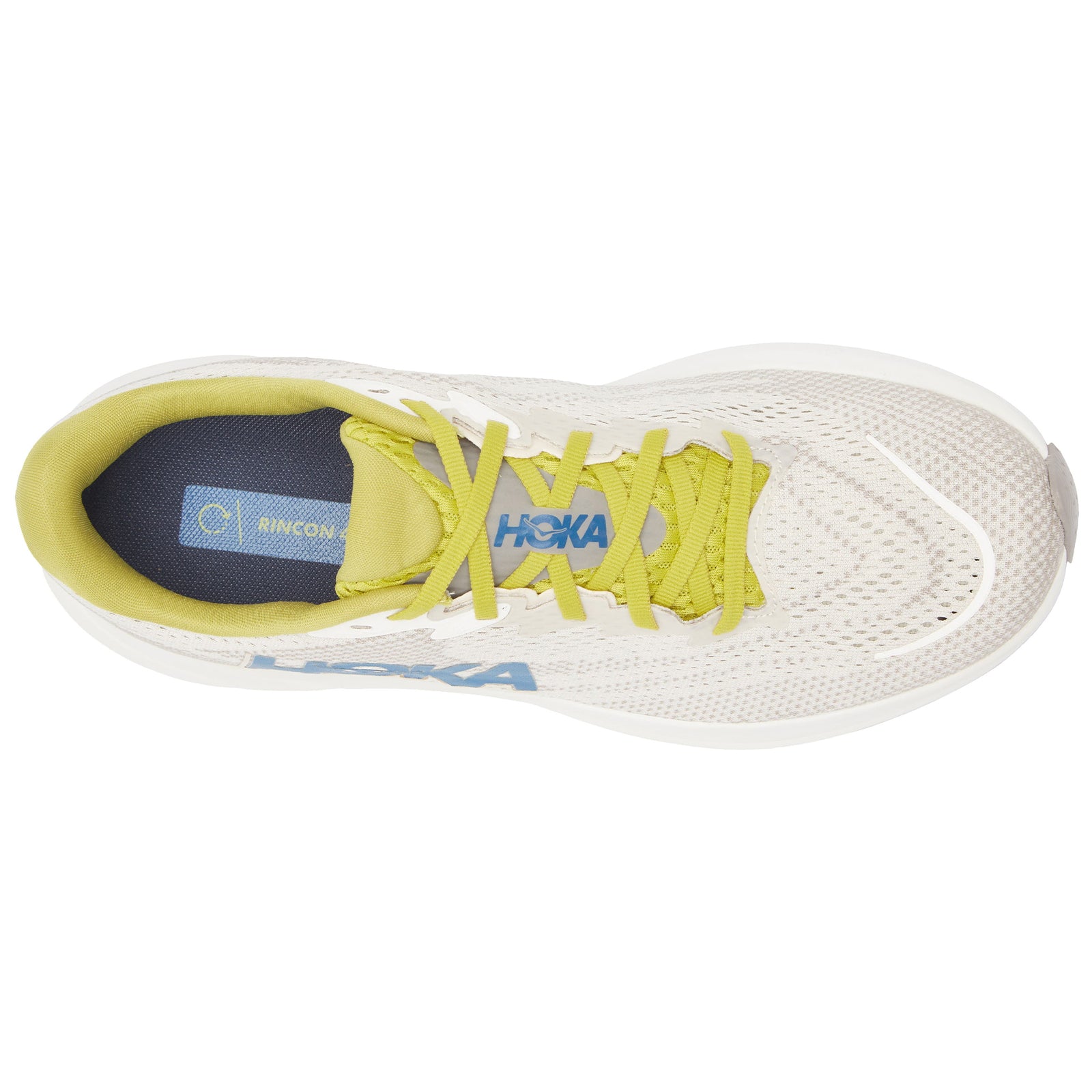 Hoka Rincon 4 Synthetic Textile Mens Trainers#color_birch cement