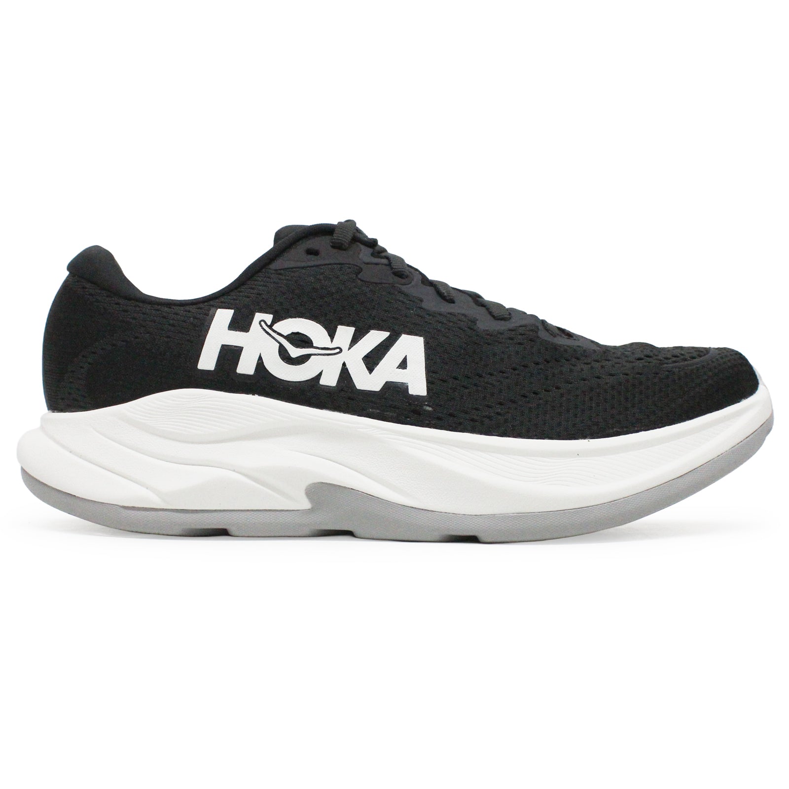 Hoka Rincon 4 Synthetic Textile Women's Running Shoes#color_black white