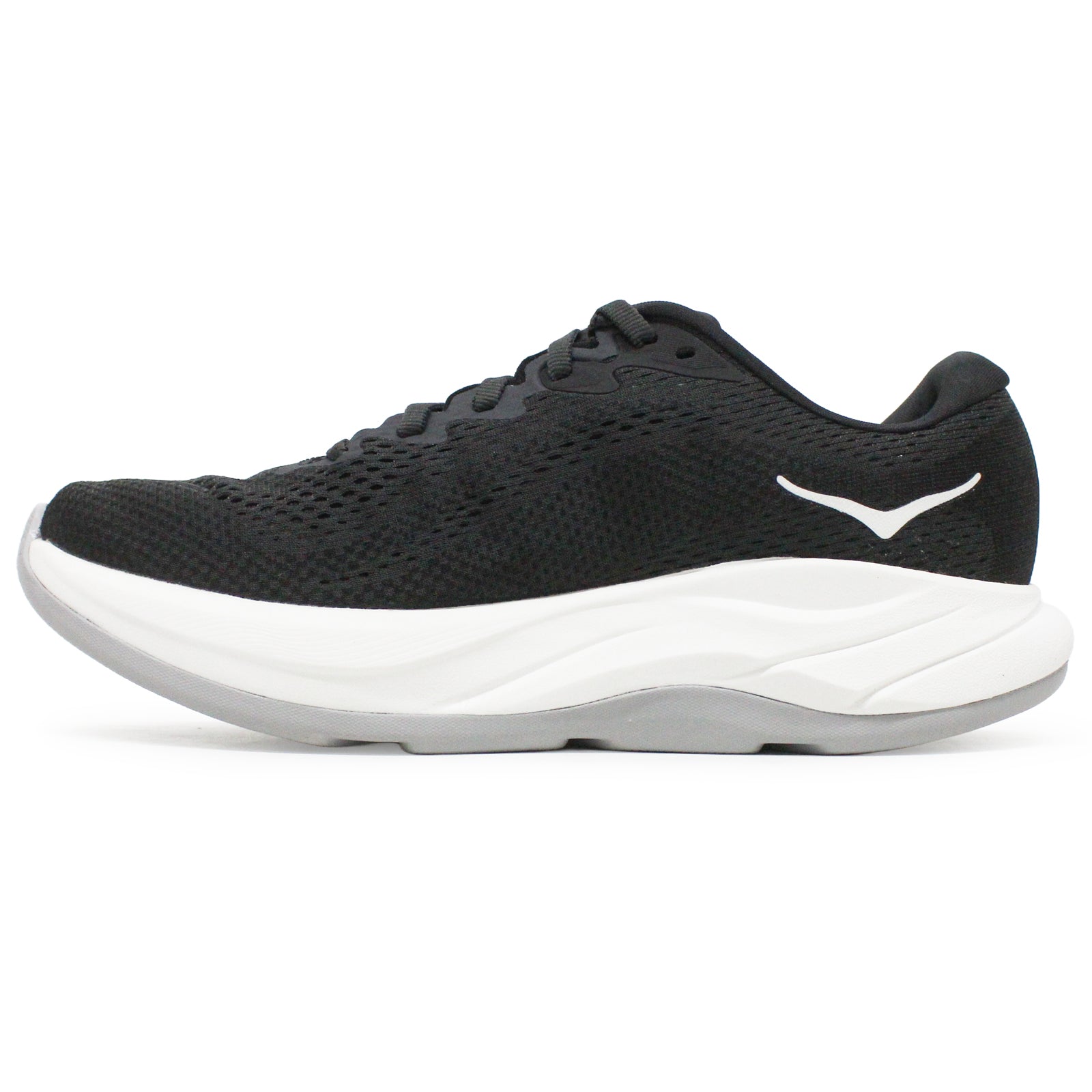 Hoka Rincon 4 Synthetic Textile Women's Running Shoes#color_black white