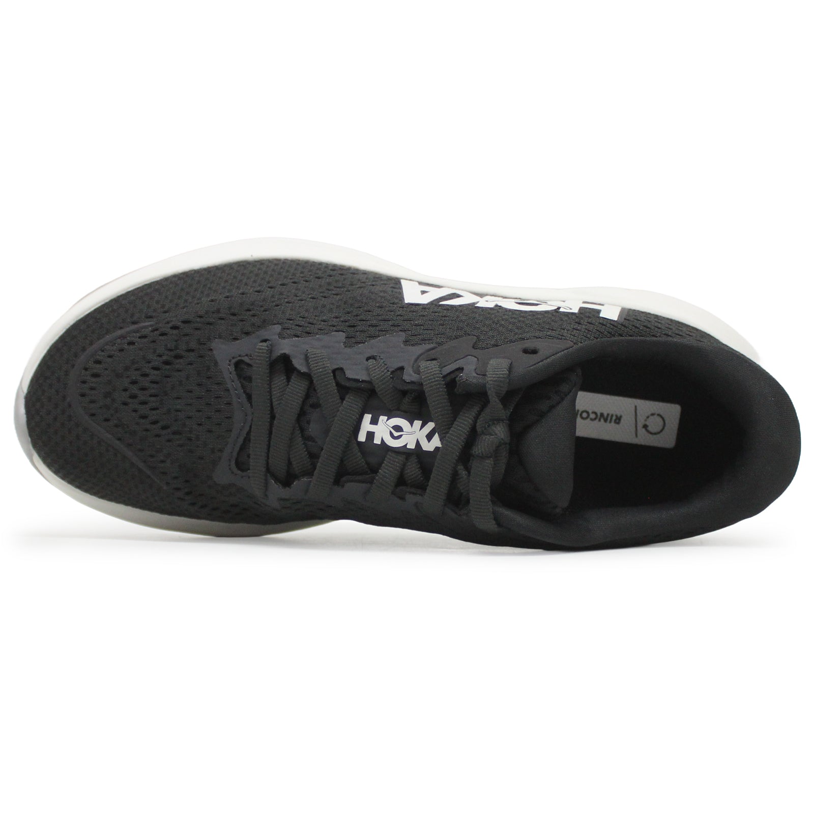 Hoka Rincon 4 Synthetic Textile Women's Running Shoes#color_black white