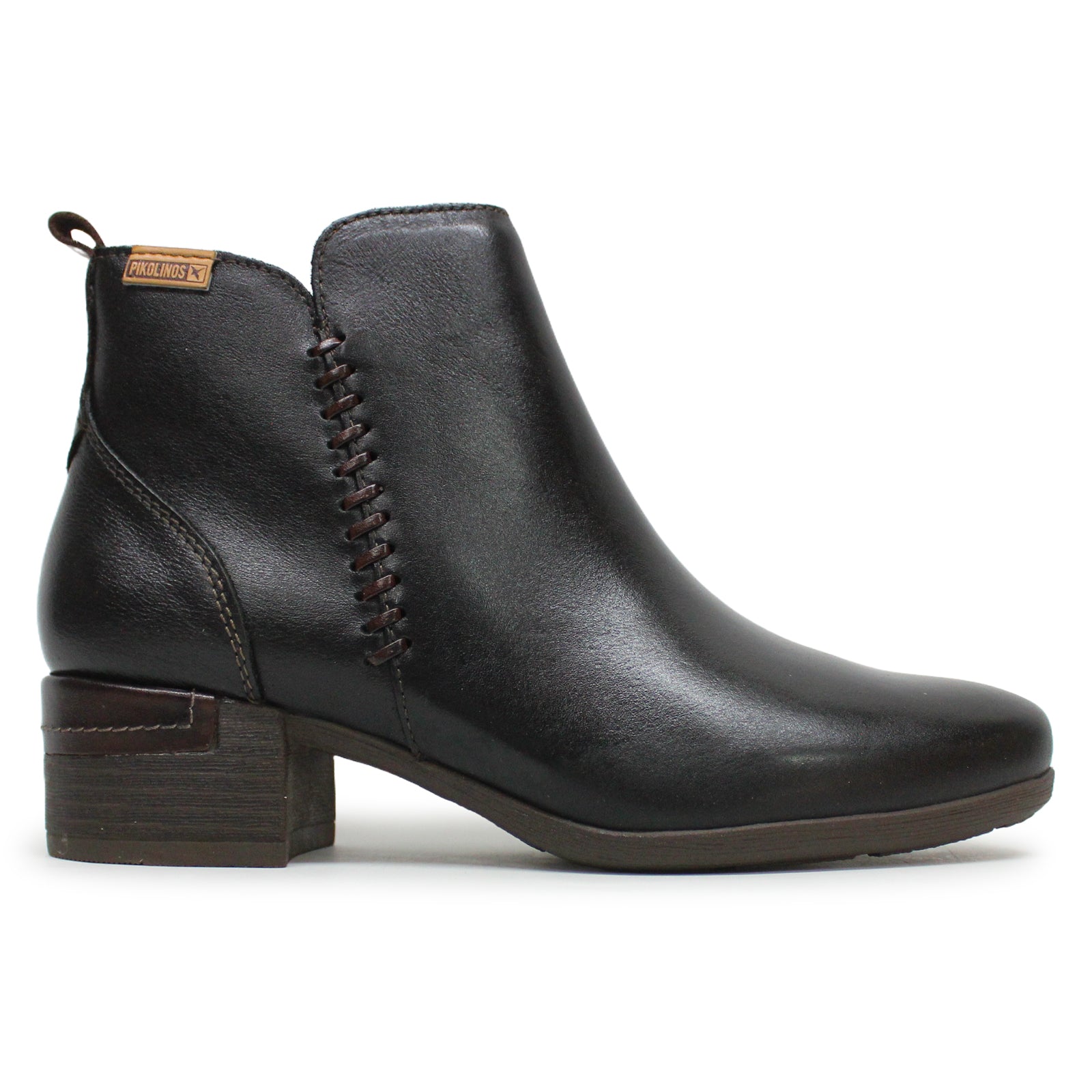 Pikolinos Malaga W6W-8950 W6W-8950 Leather Womens Boots - Black - 38#color_black