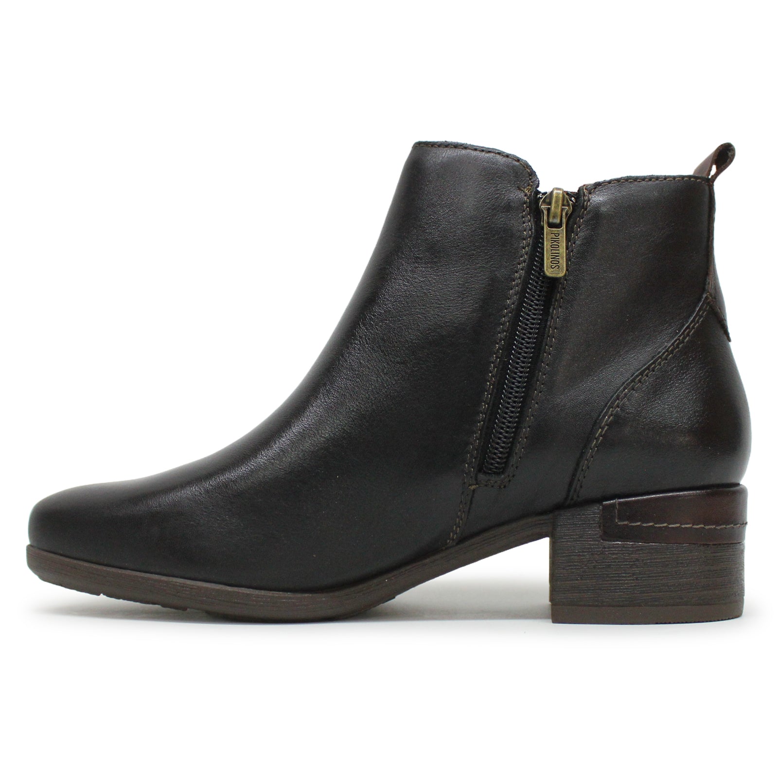 Pikolinos Malaga W6W-8950 W6W-8950 Leather Womens Boots - Black - 38#color_black