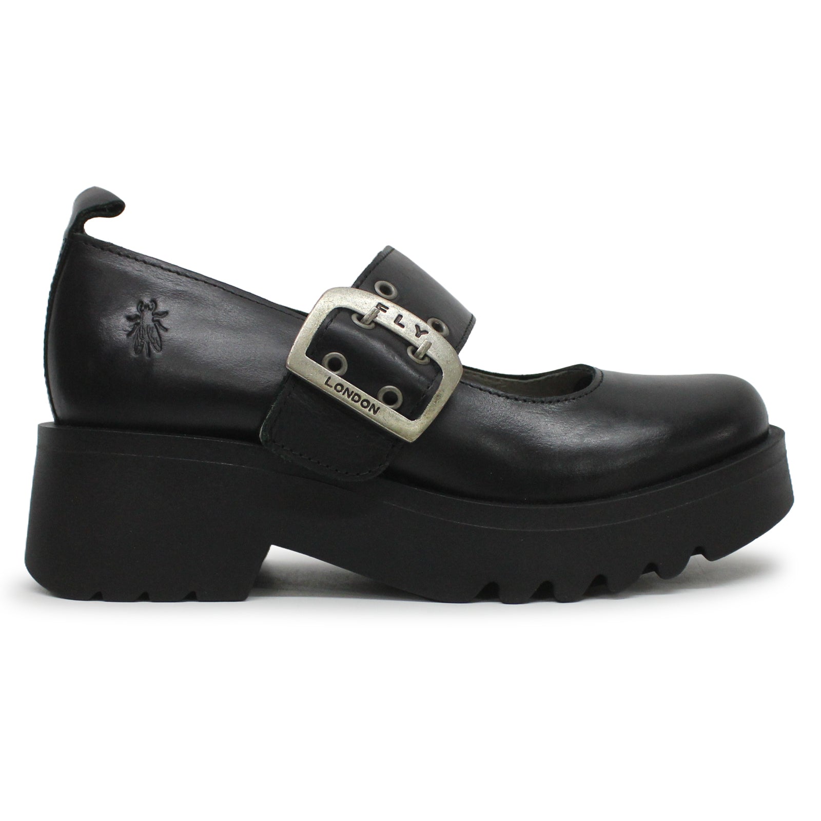 Fly London MOCH126FLY P145126000 Rug Leather Womens Shoes - Black - 38#color_black