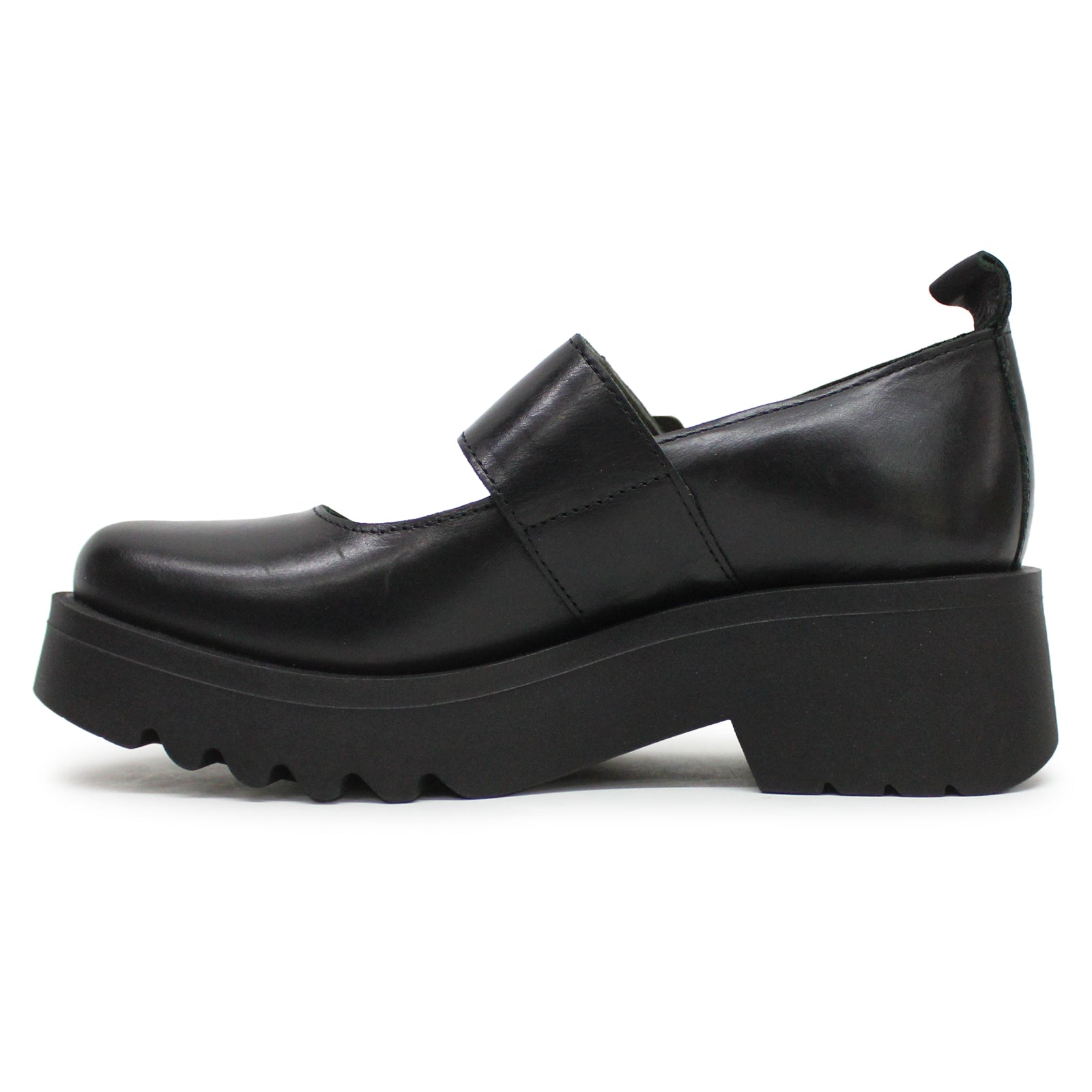 Fly London MOCH126FLY P145126000 Rug Leather Womens Shoes - Black - 38#color_black