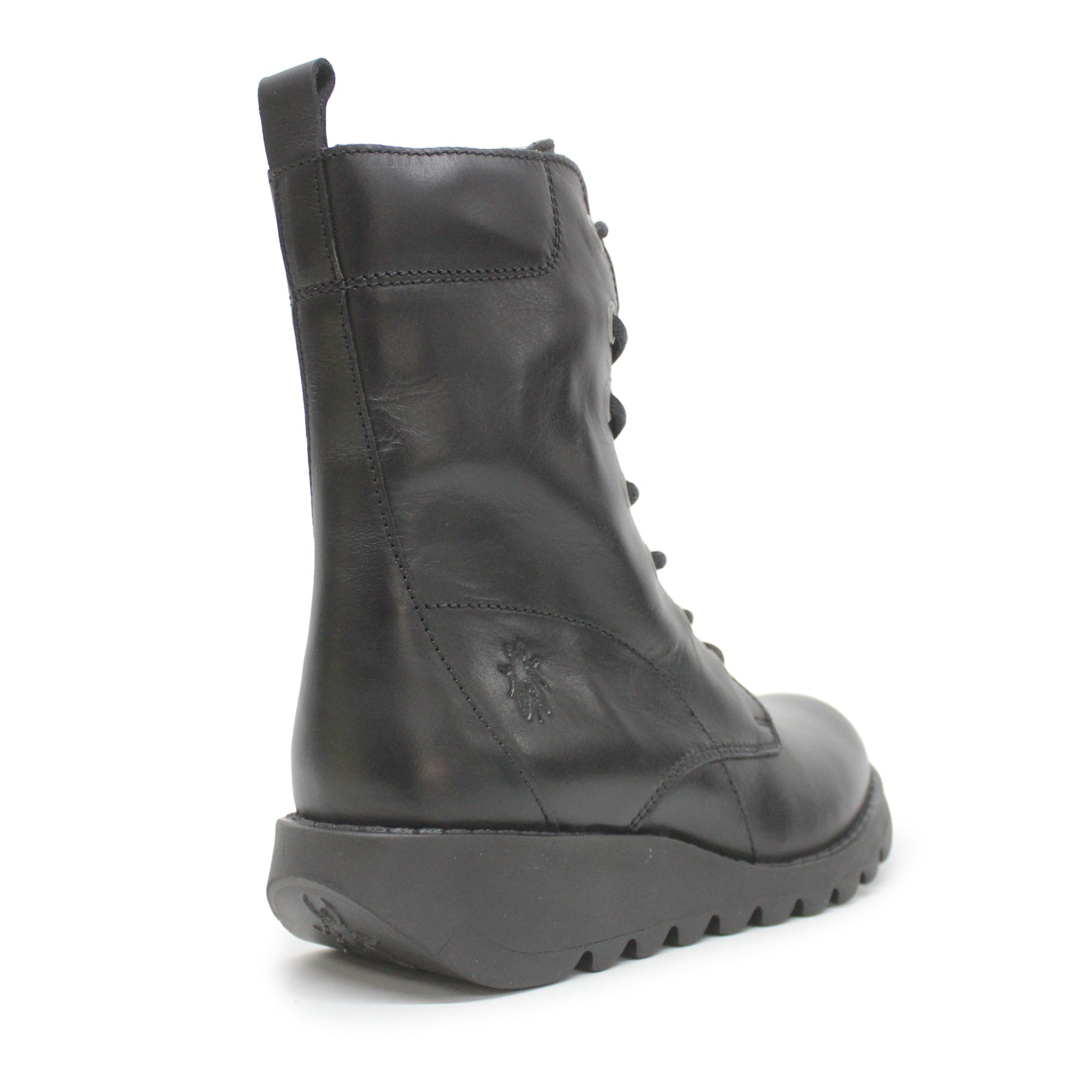 Fly London SILF015FLY P145015008 Rug Leather Womens Boots - Black - 39#color_black
