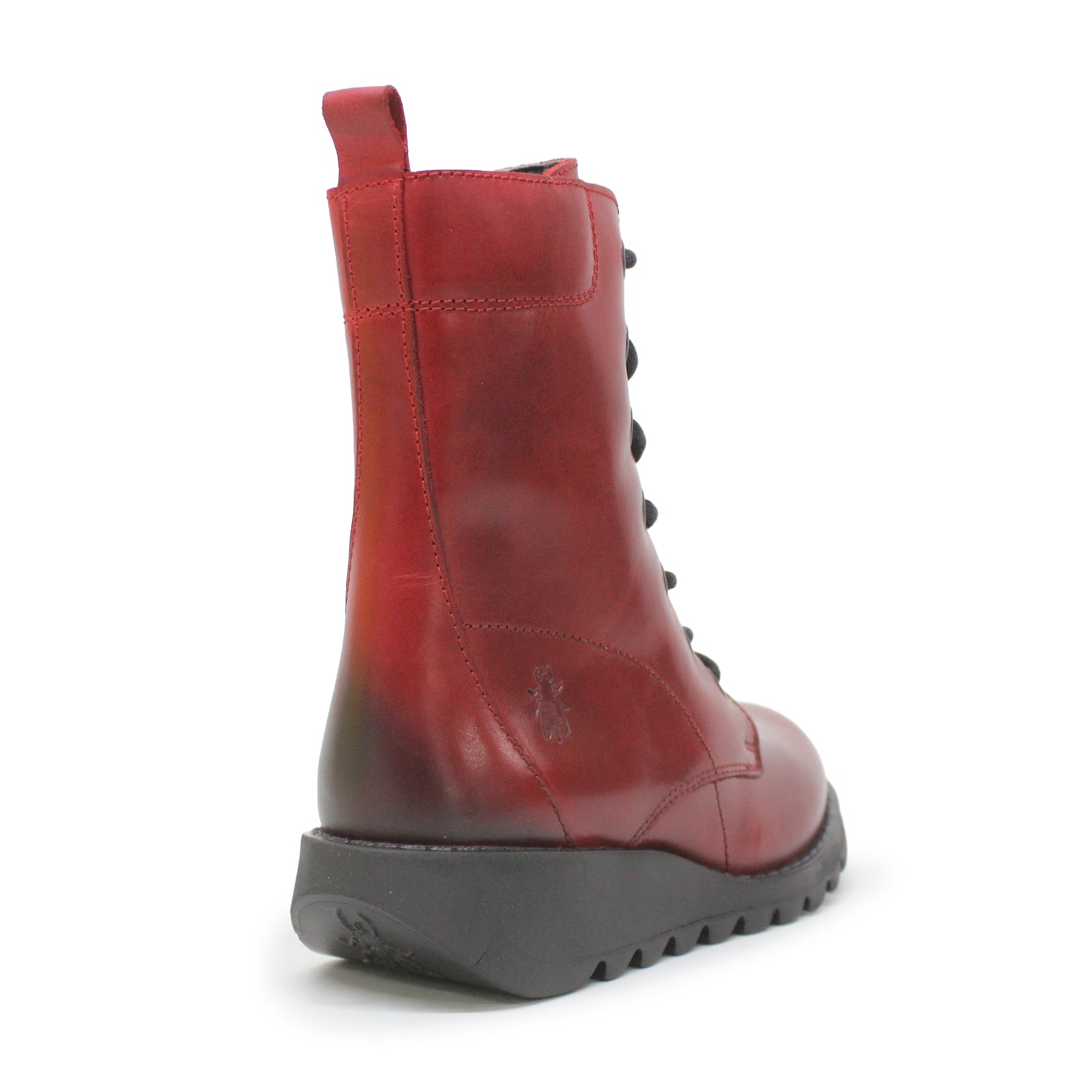 Fly London SILF015FLY P145015011 Rug Leather Womens Boots - Red - 38#color_red