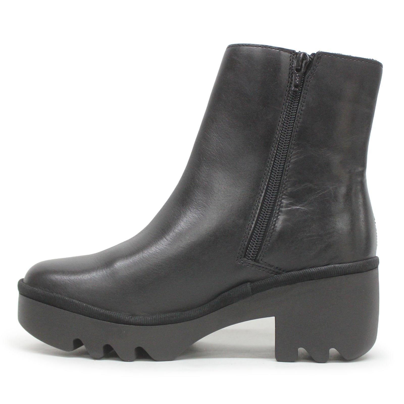 Fly London TOOR513FLY P501513001 Rug Leather Womens Boots - Black - 40#color_black