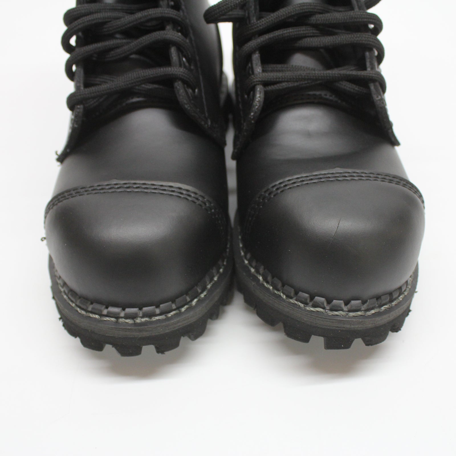 Grinders Stag CS STAG CS DERBY BOOT Leather Unisex Boots - Black - 2#color_black