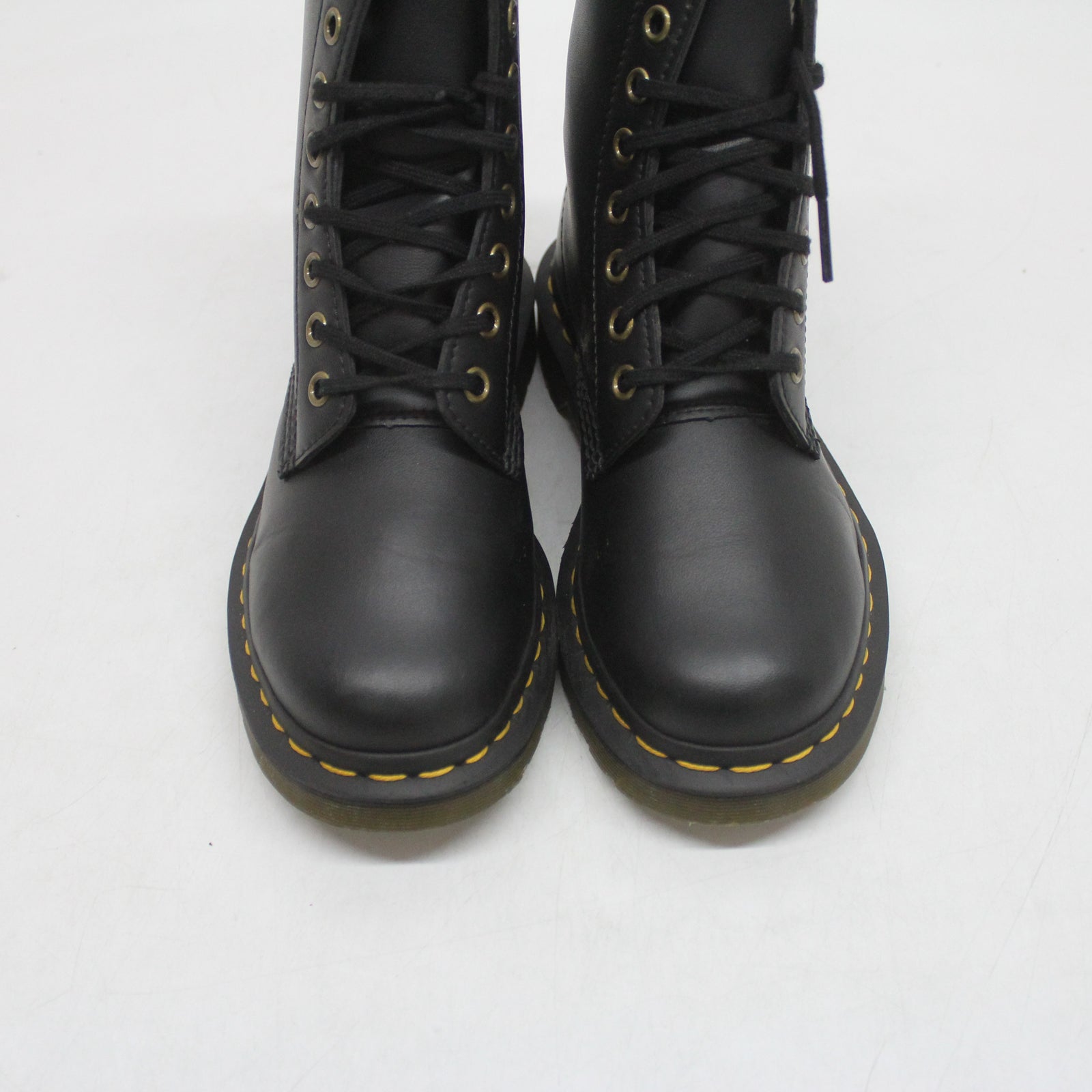 Dr. Martens Vegan 1460 Felix Rub Off 8 Eyelets 14045001 Unisex Boots - Black - 3#color_black