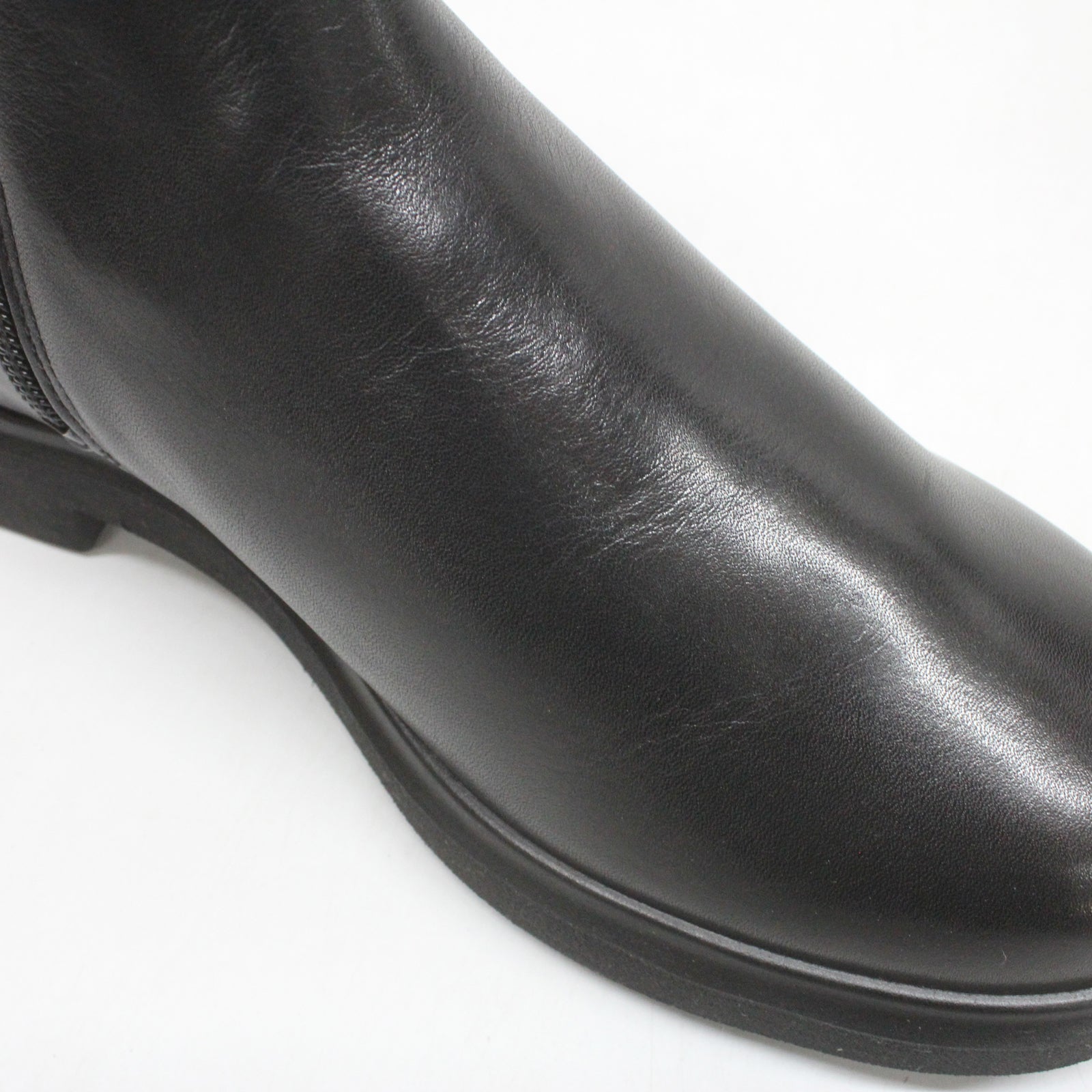 Ecco Metropole Amsterdam 222063 222063-01001 Full Grain Leather Womens Boots - Black - 37#color_black