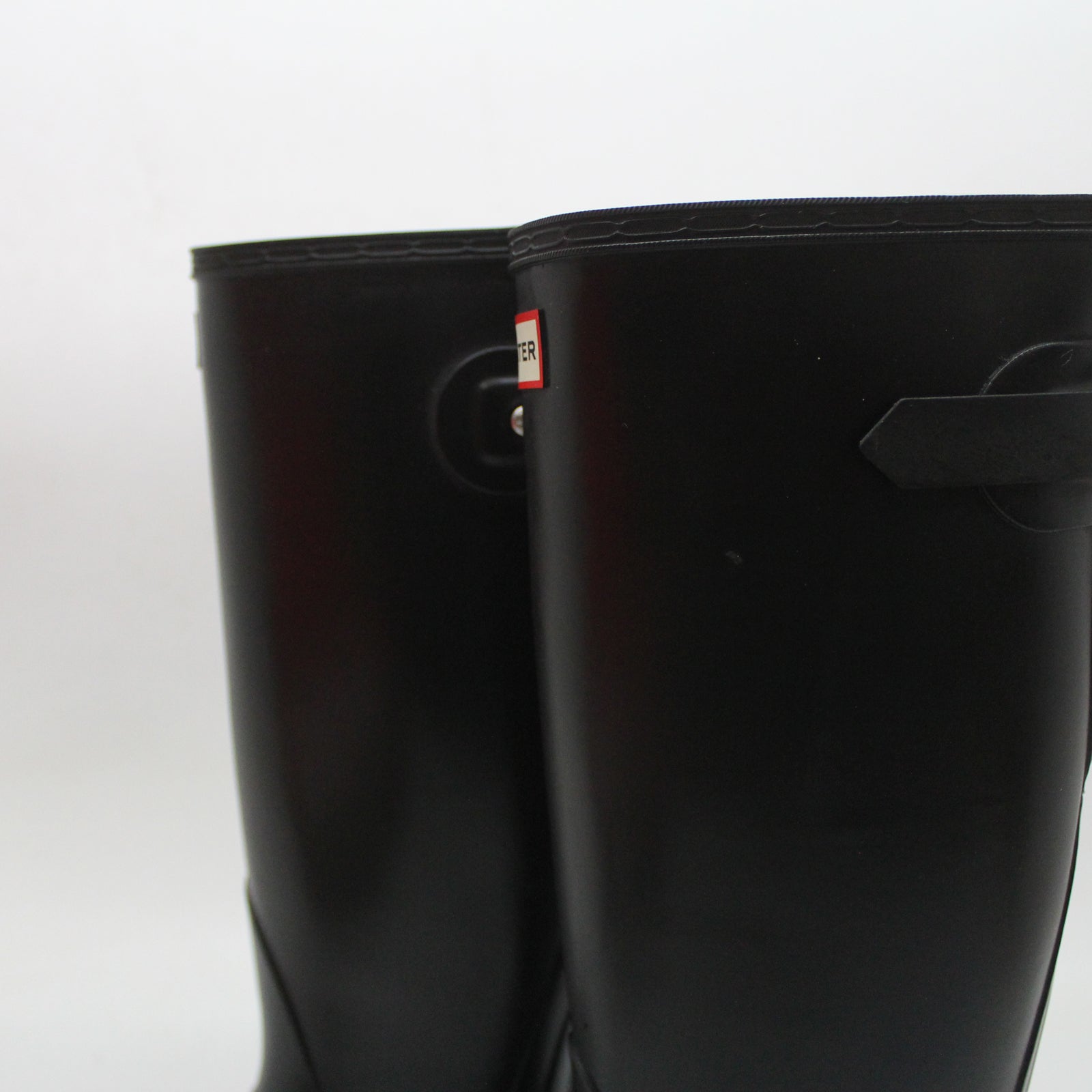 Hunter Original Tall Adjustable WFT1001RMA-BLK Rubber Womens Boots - Black - 37#color_black
