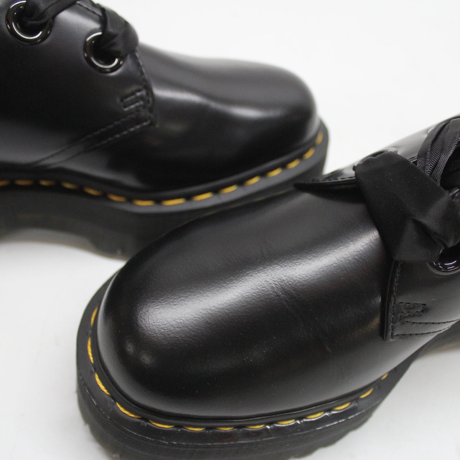 Dr. Martens Holly 25234001 Buttero Leather Womens Shoes - Black - 7#color_black
