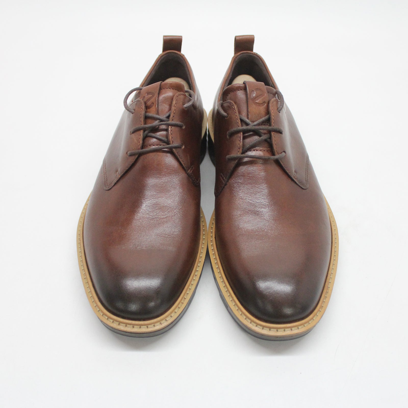 Ecco ST 1 Hybrid 836404 836404-01053 Leather Mens Shoes - Cognac - 41#color_cognac