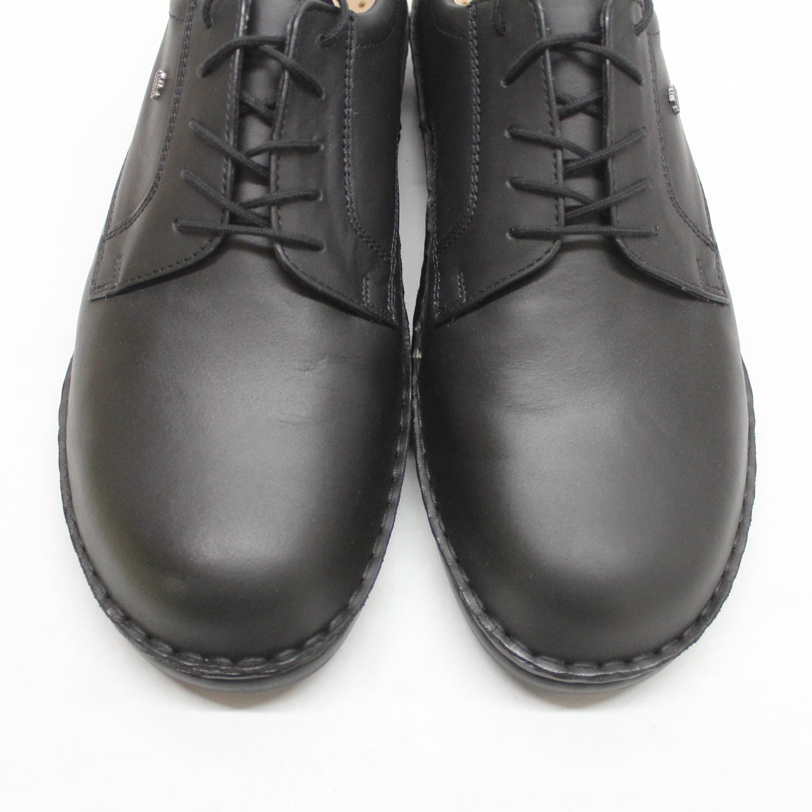 Finn Comfort Milano 01201-060099 Leather Mens Shoes - Black - 44#color_black