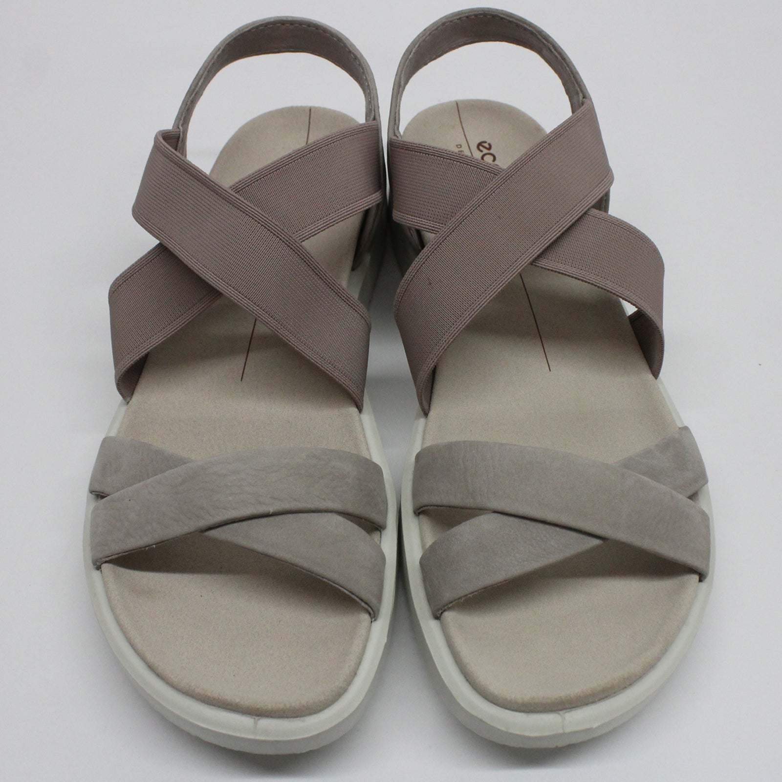 Ecco Flowt 273643 273643-02386 Leather Womens Sandals - Grey Rose - 37#color_grey rose