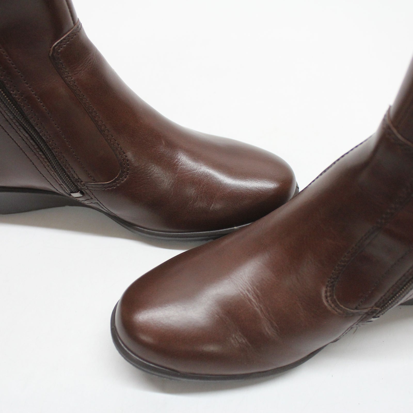 Ecco Felicia 217143 217143-01667 Leather Womens Boots - Potting Soil - 38#color_potting soil