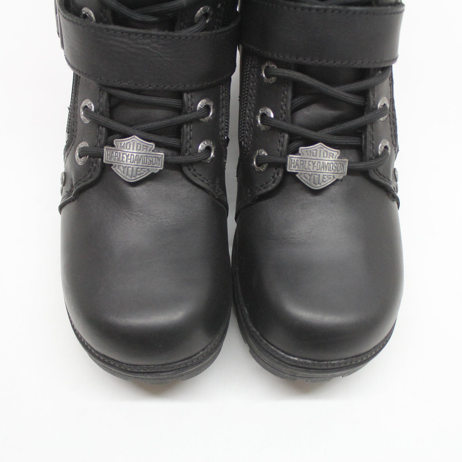 Harley Davidson Talley Ridge D83878 Leather Womens Boots - Black - 41#color_black